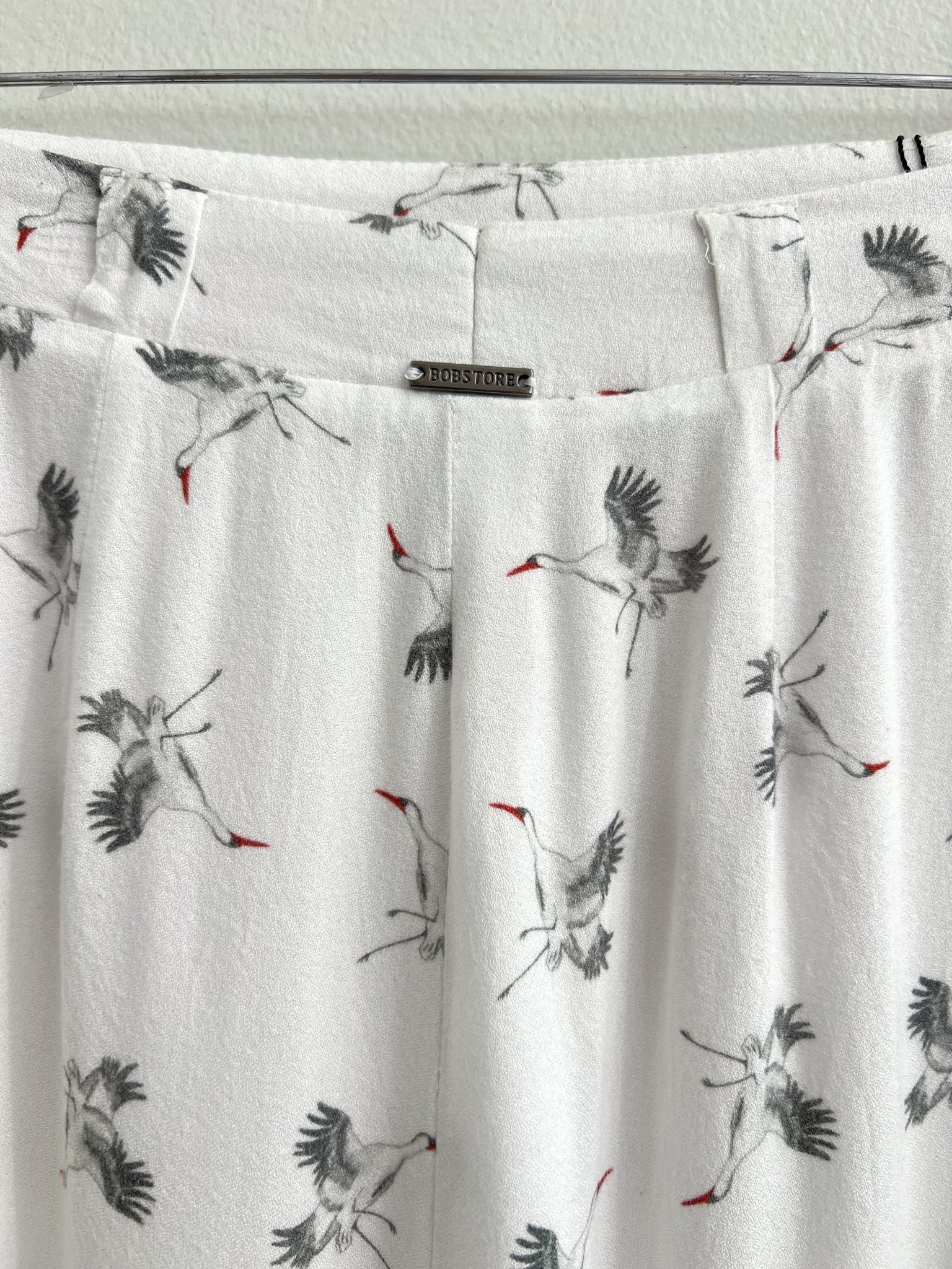Saia aves Bobstore - P Branco, Verde, Estampa tamanho P - vista adicional 4