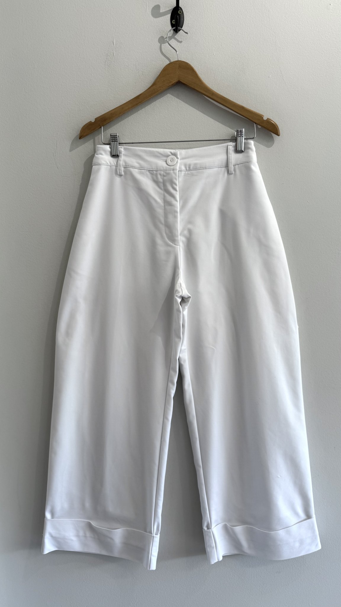 Calça social pantalona branca Emme - 40 branco tamanho 40 - foto principal