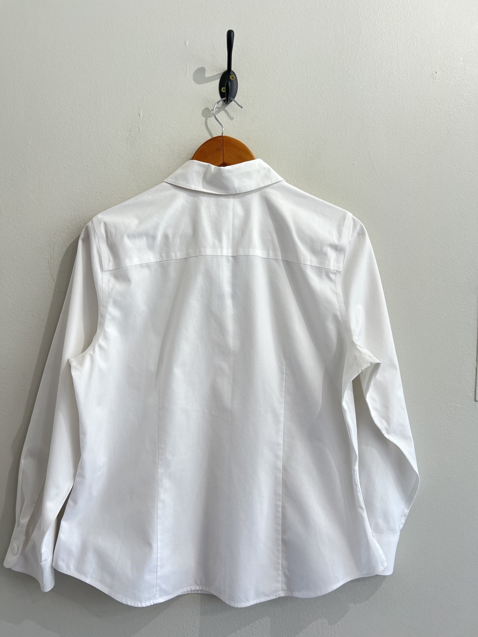 Camisa branca m/longa de algodão Coldwater Creek - M branco tamanho M - vista adicional 4