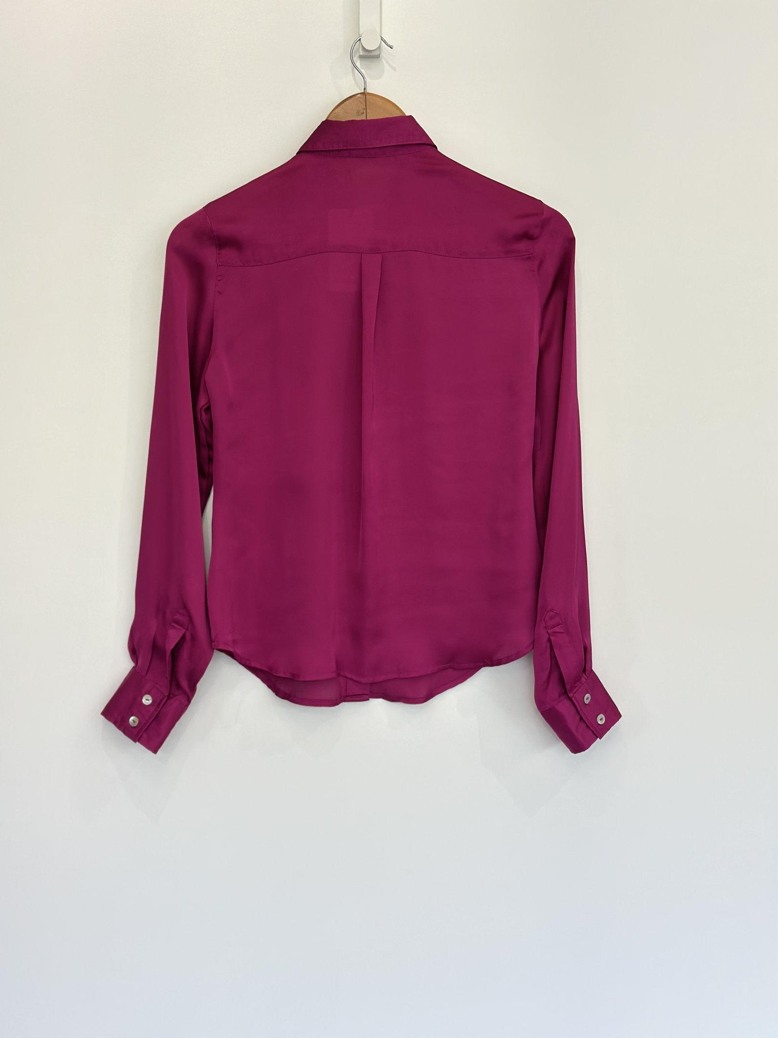 Camisa fuscia cetim Ak - 38 rosa tamanho 38 - vista adicional 3