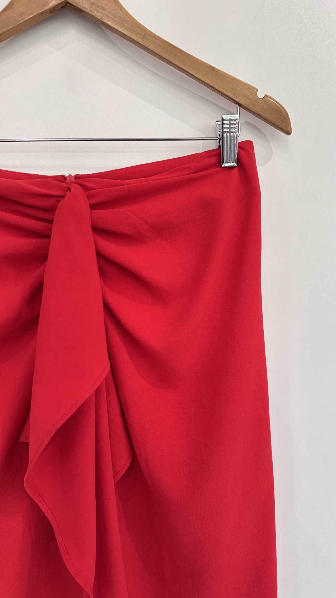 Saia midi vermelha Zara - P vermelho tamanho P - vista adicional 2