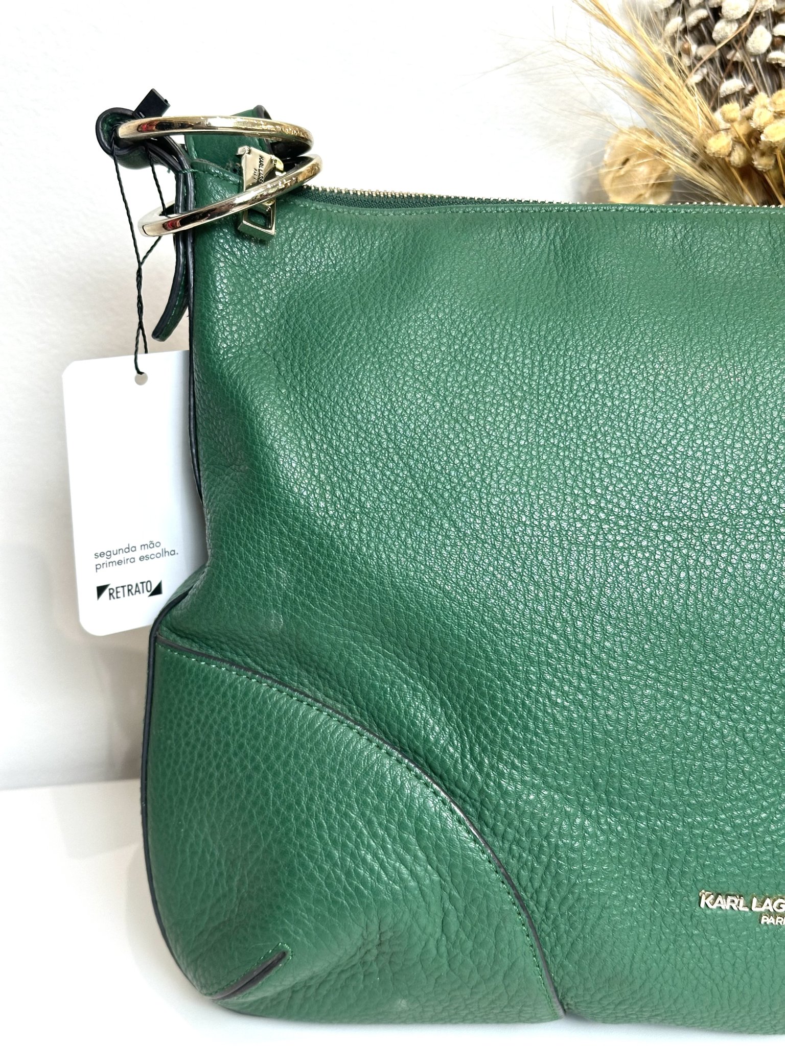 Bolsa tiracolo verde Karl Lagerfeld - Valeska - vista adicional 2