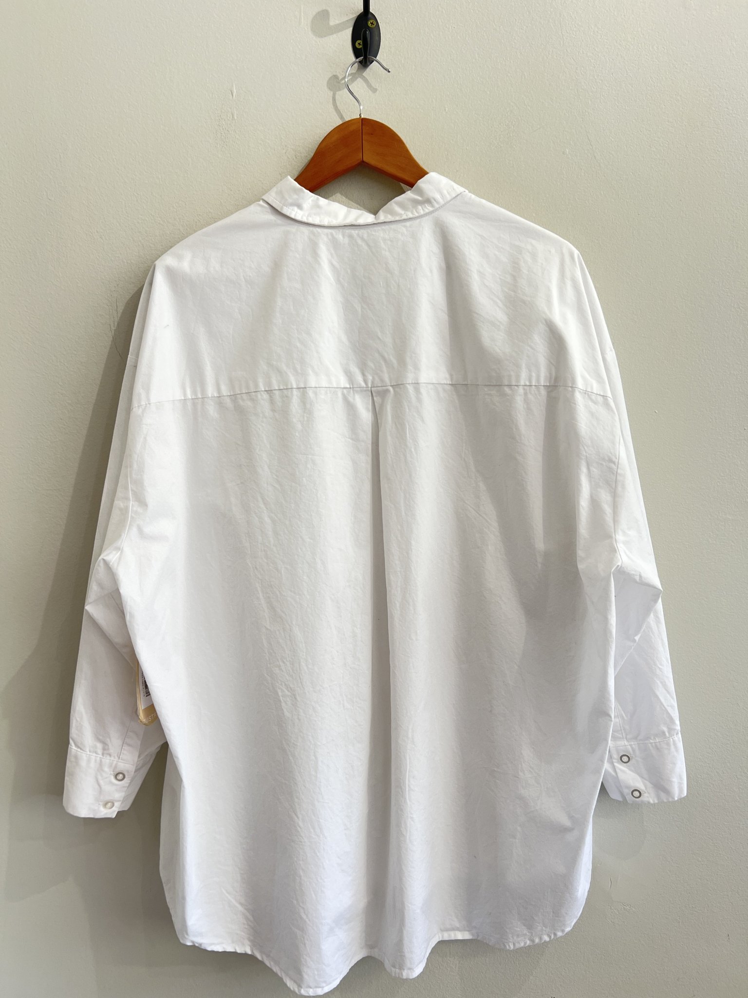 Camisa branca m/longa Justfab de algodão - GG Branco tamanho GG - vista adicional 2