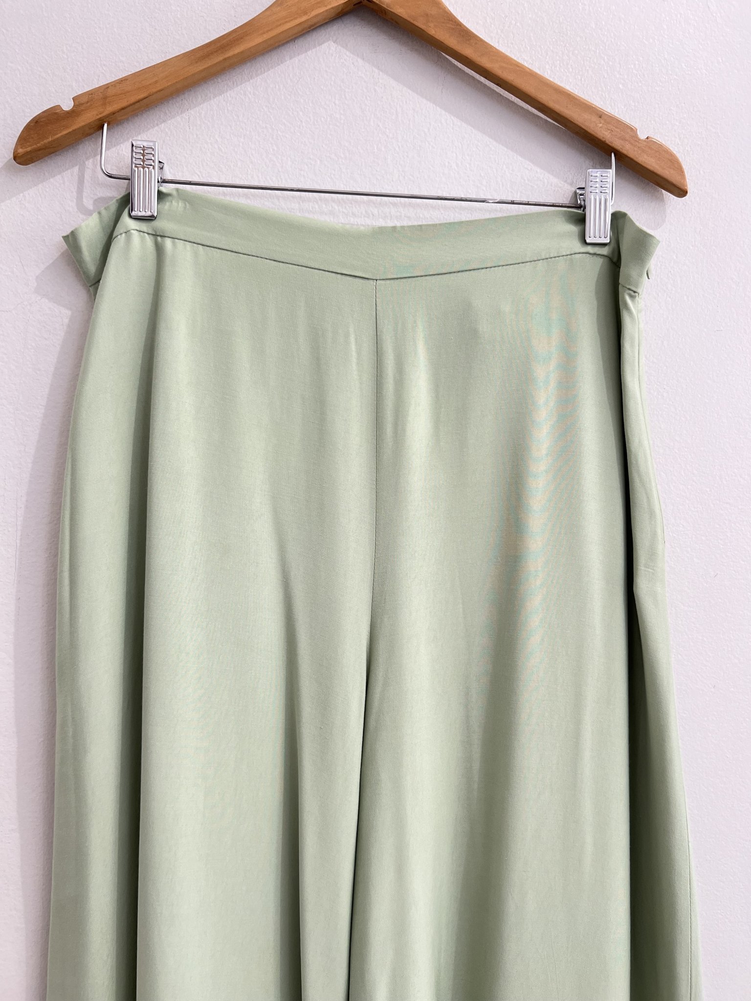 Calça pantalona verde chá Zara - GG tamanho GG - vista adicional 3