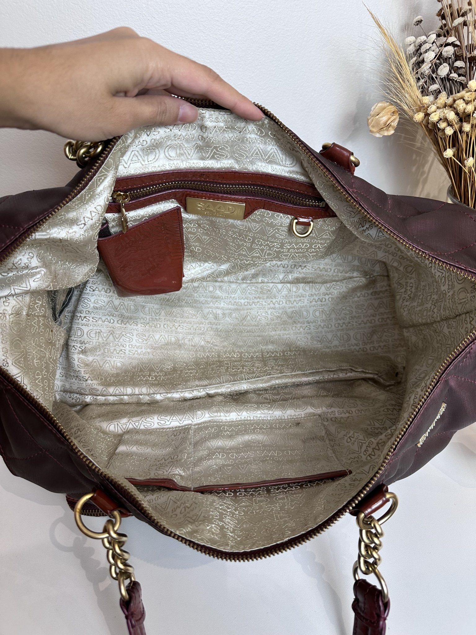 Bolsa tiracolo roxa Saad roxo - vista adicional 3