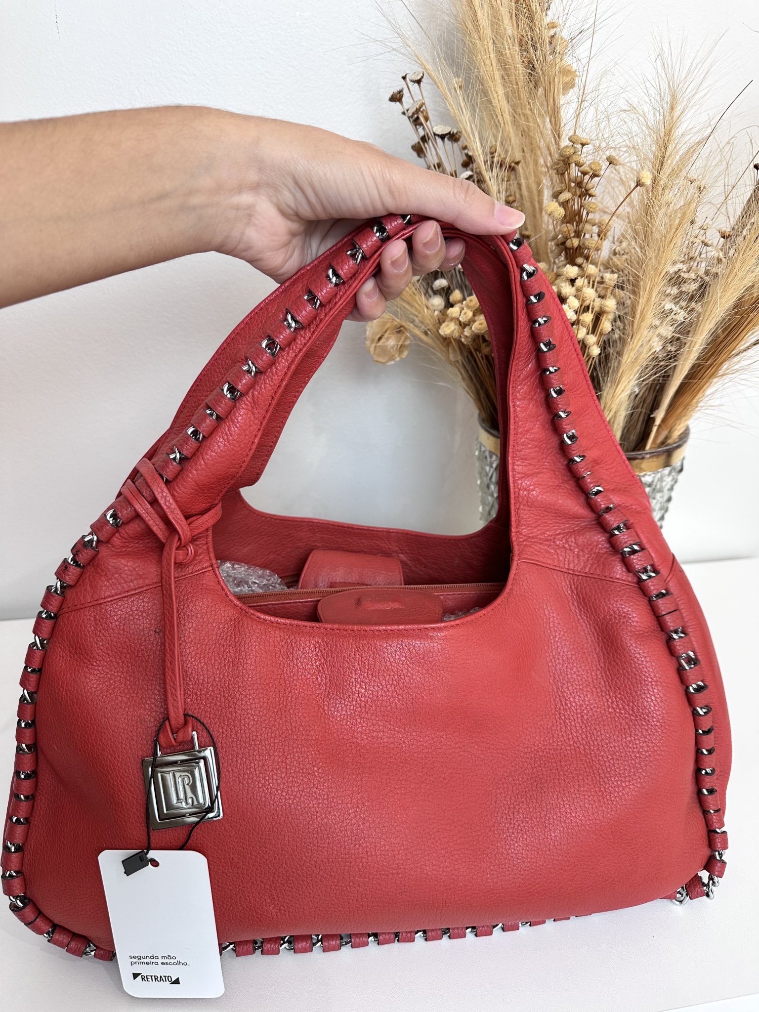 Bolsa tiracolo vermelha Lenny & Cia Clarisse vermelho - foto principal