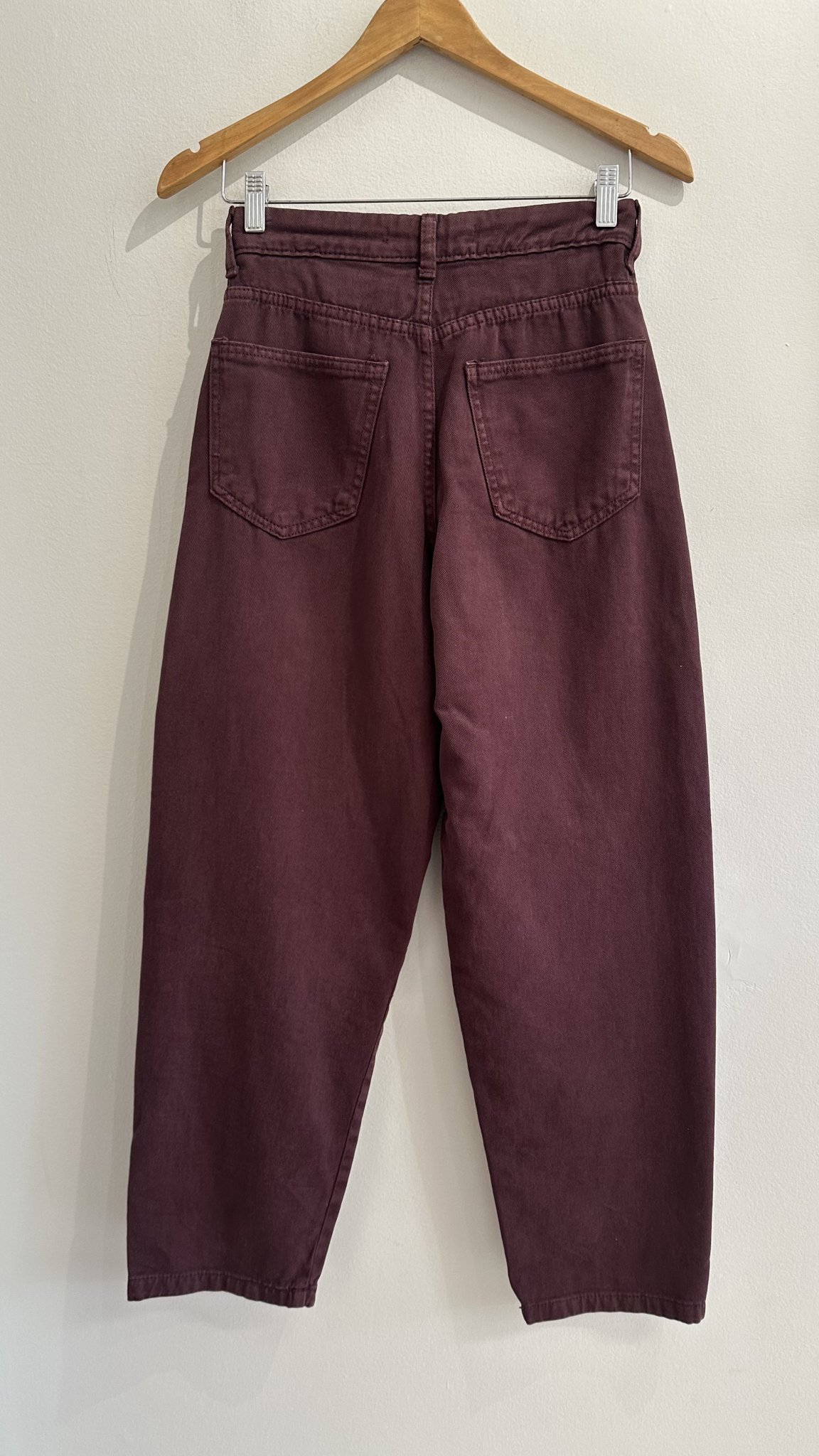 Calça jeans barrel marrom Renner - 36 tamanho 36 - vista adicional 3