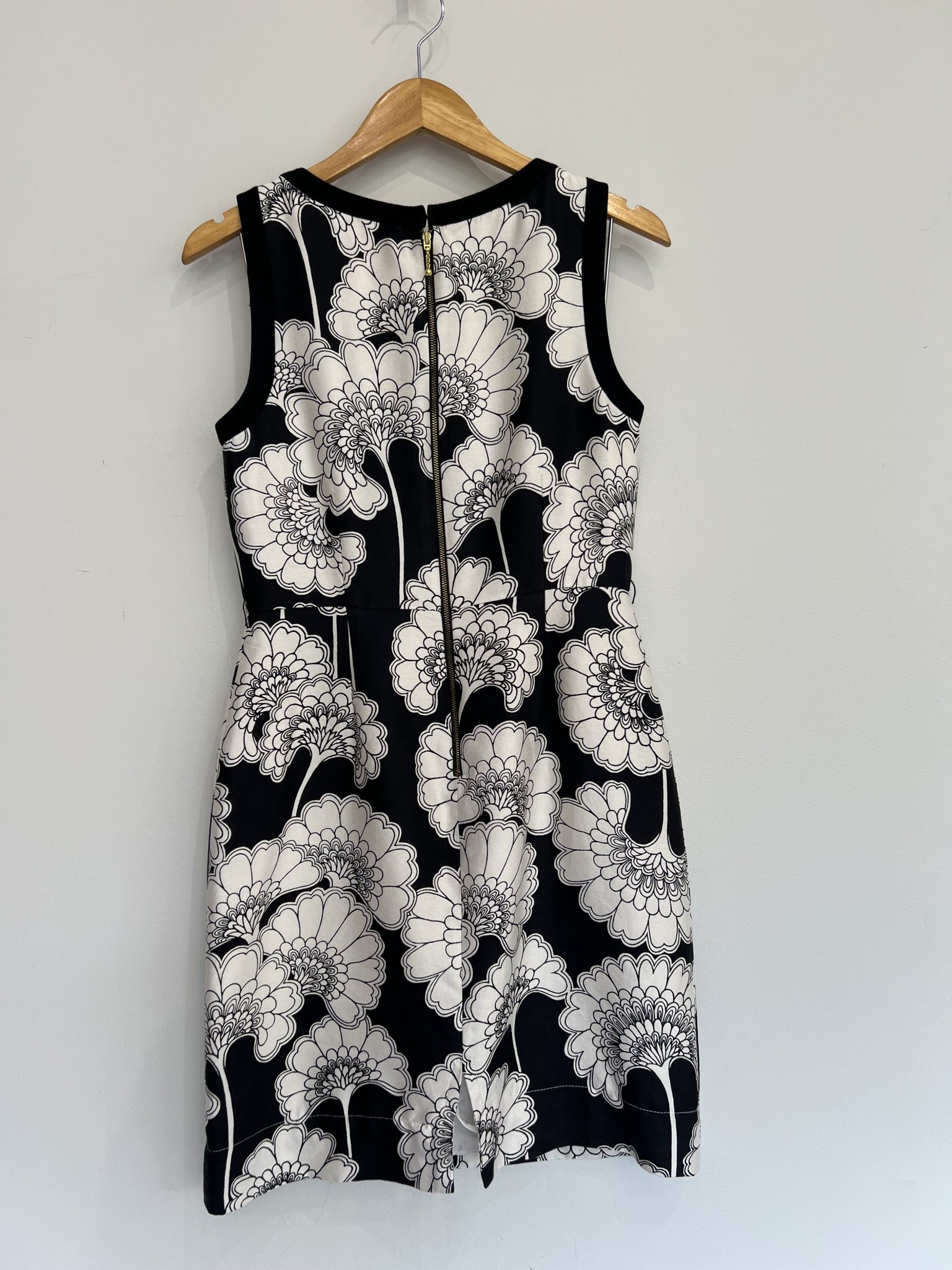 Vestido clássico P&B floral Kate Spade - 38/40 Preto, Branco tamanho 38/40 - vista adicional 2