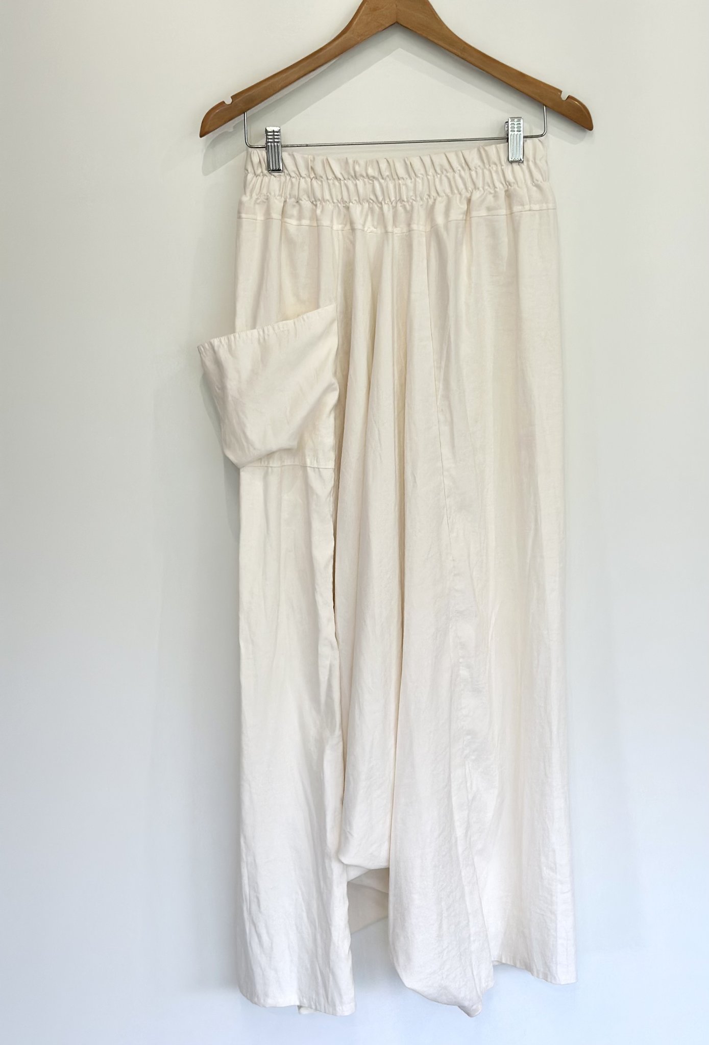 Calça saruel off white Pashmi - P branco tamanho P - foto principal