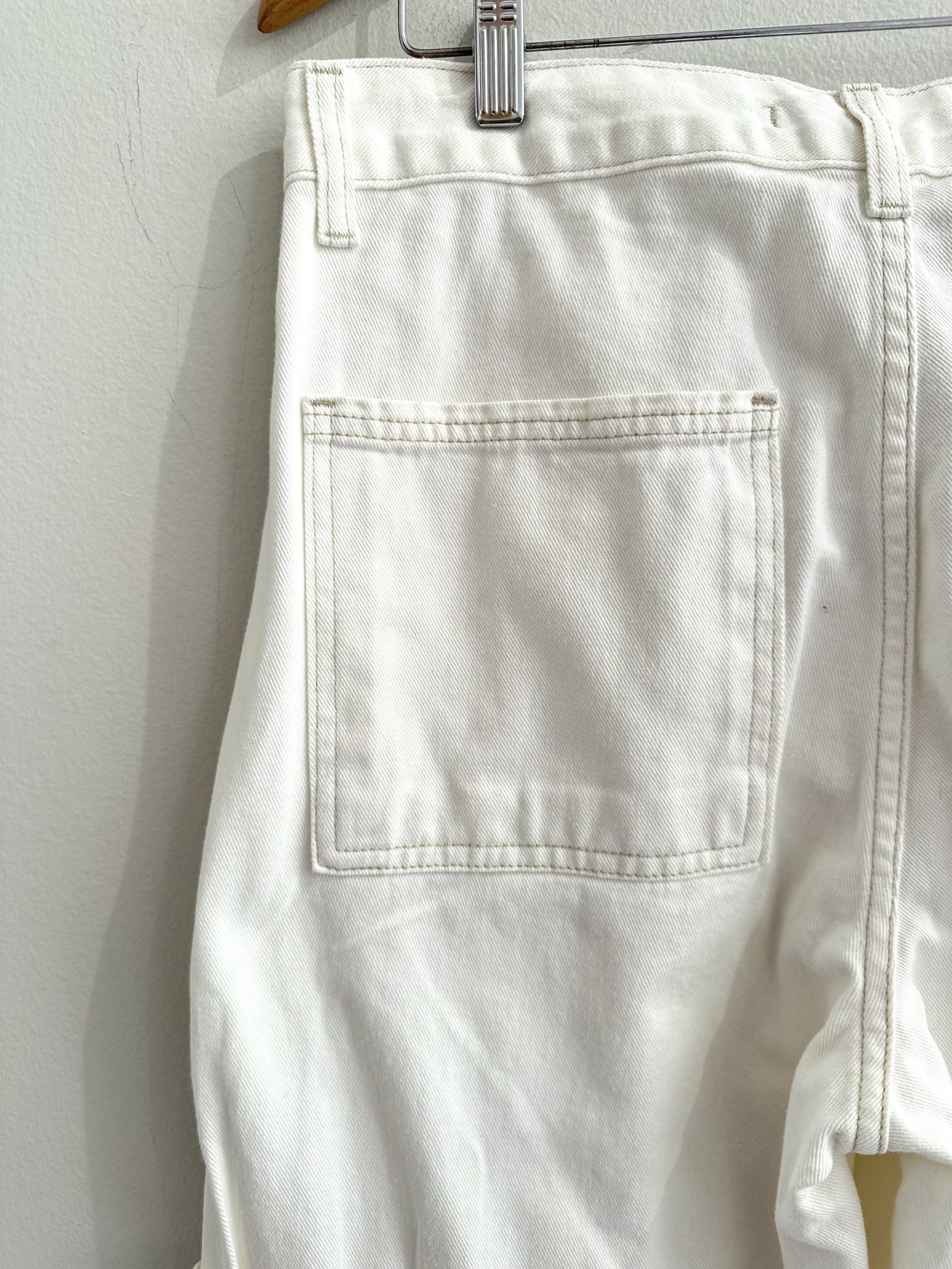 Calça jeans pantalona off white Bluesteel - 44 branco tamanho 44 - vista adicional 5