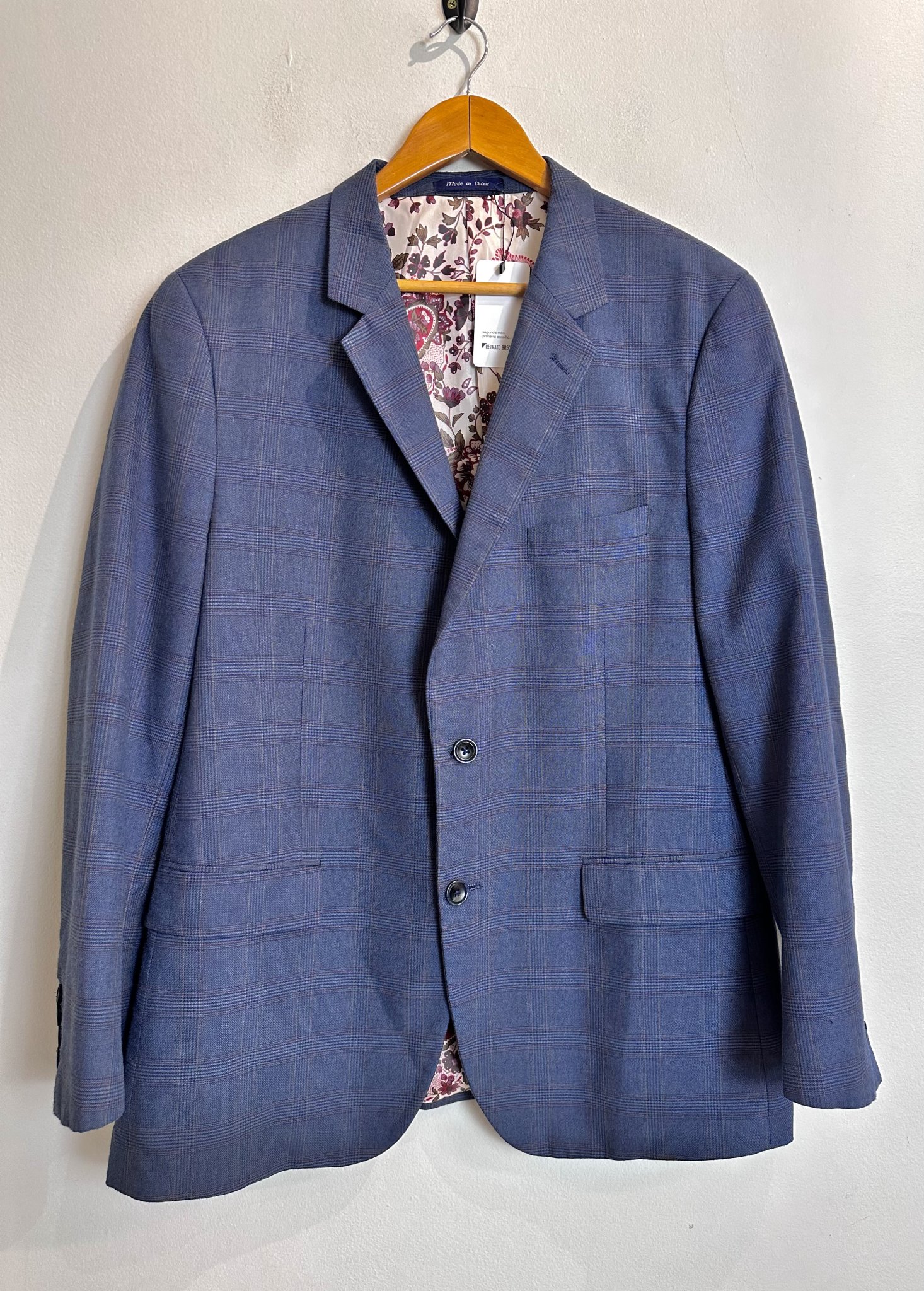 Blazer xadrez príncipe de gales azul Alan Flusser - G tamanho G - foto principal