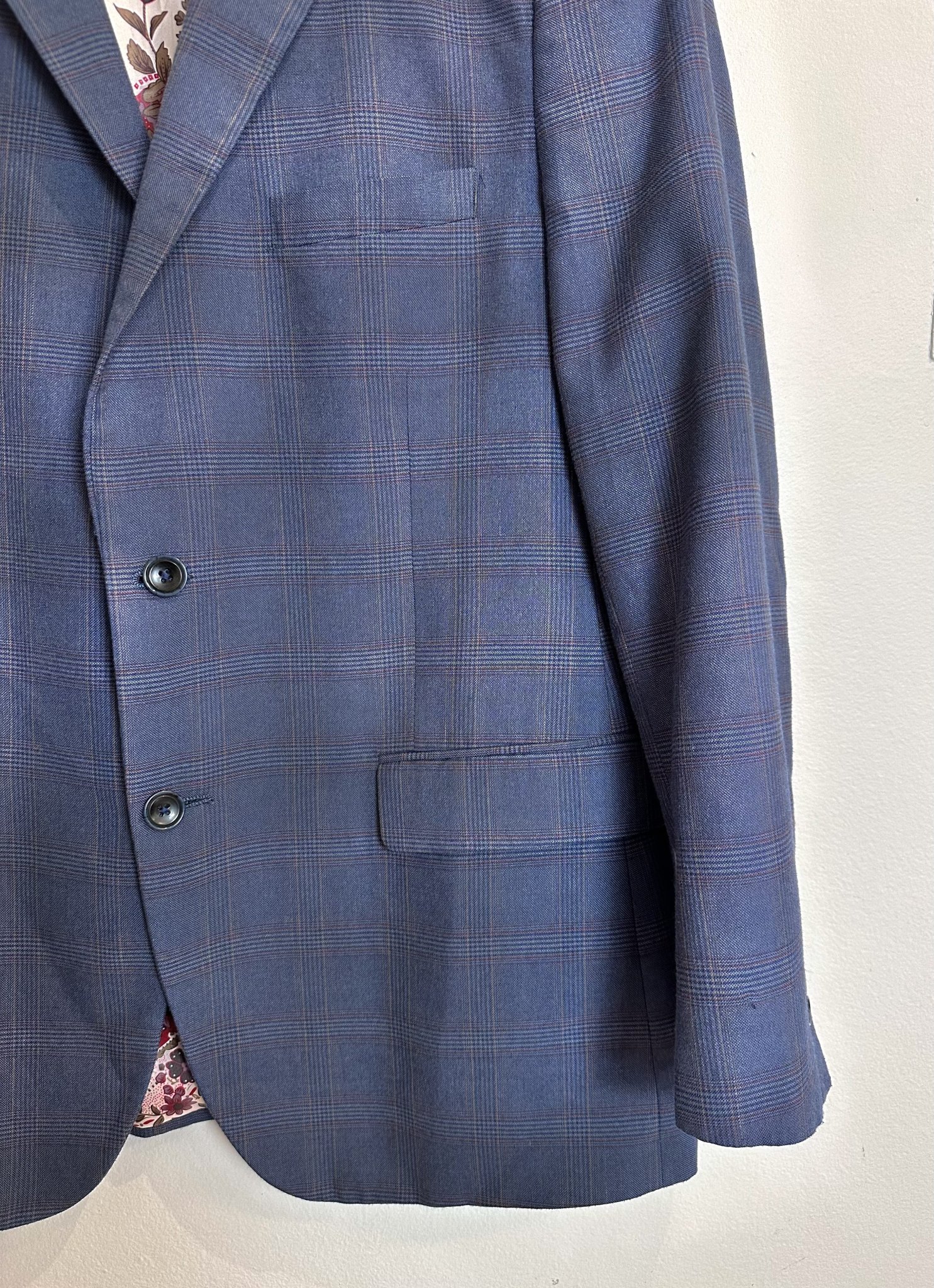 Blazer xadrez príncipe de gales azul Alan Flusser - G tamanho G - vista adicional 2