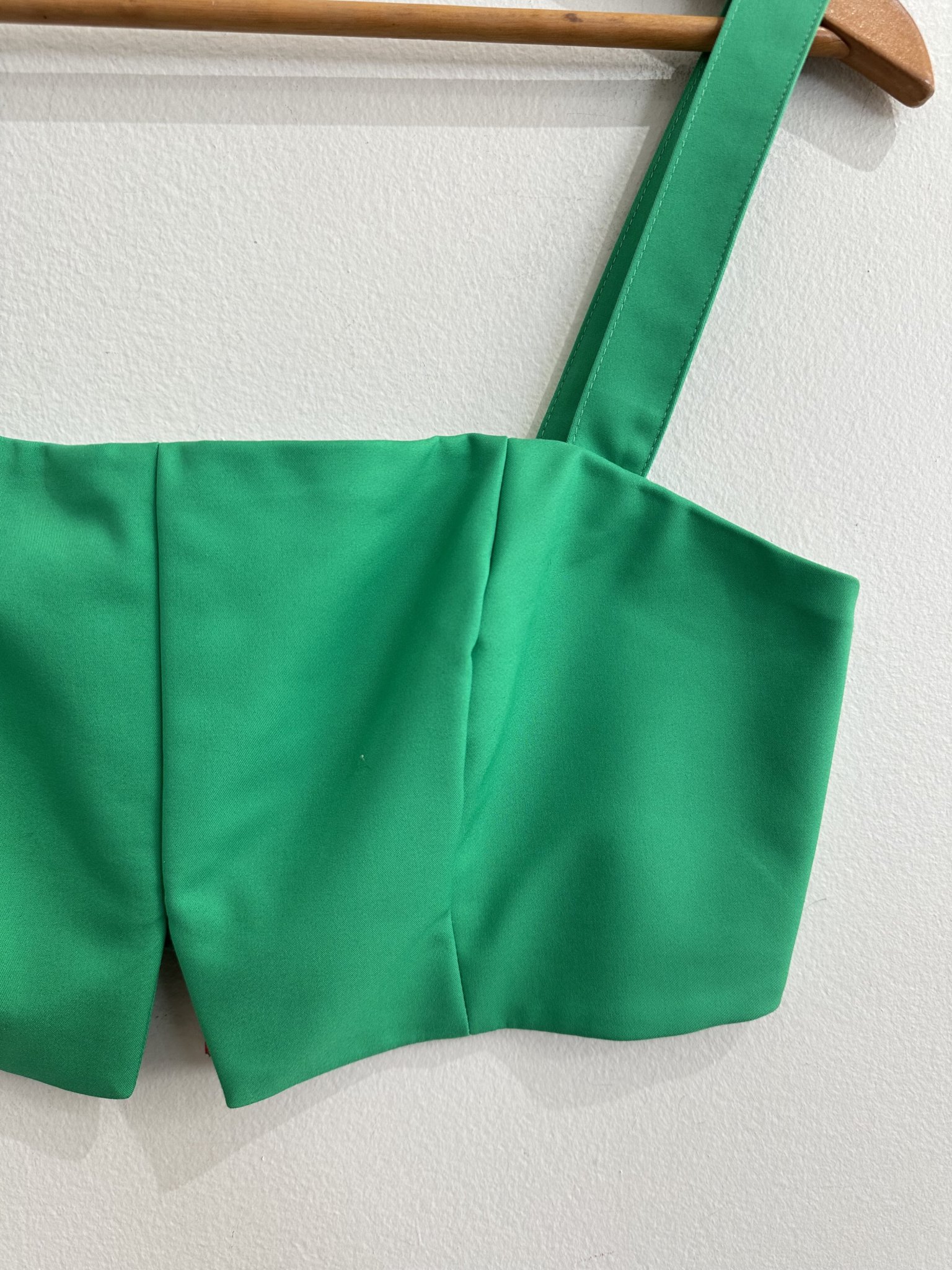 Top cropped verde Tob, na etiqueta - M/G tamanho M/G - vista adicional 3