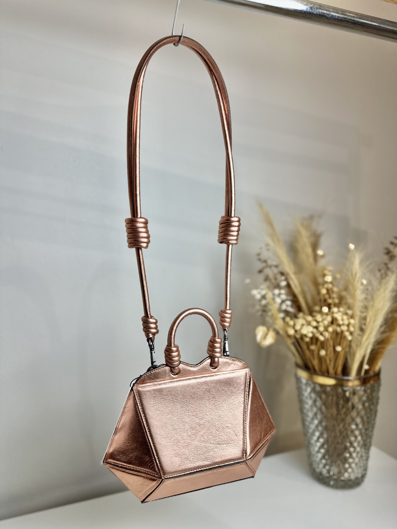 Bolsa Baby Diamante Ouro - vista adicional 4
