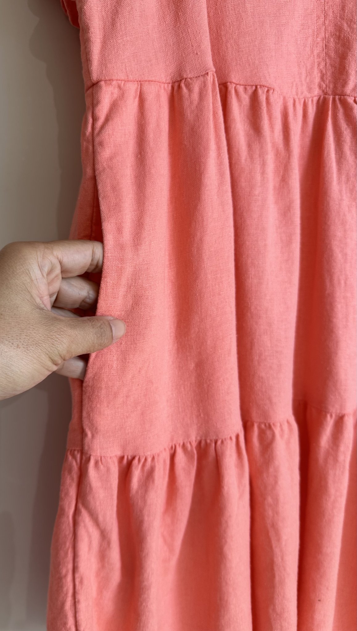 Vestido rosa m/curta sino e saia 3 marias Universal Thread - M tamanho M - vista adicional 3