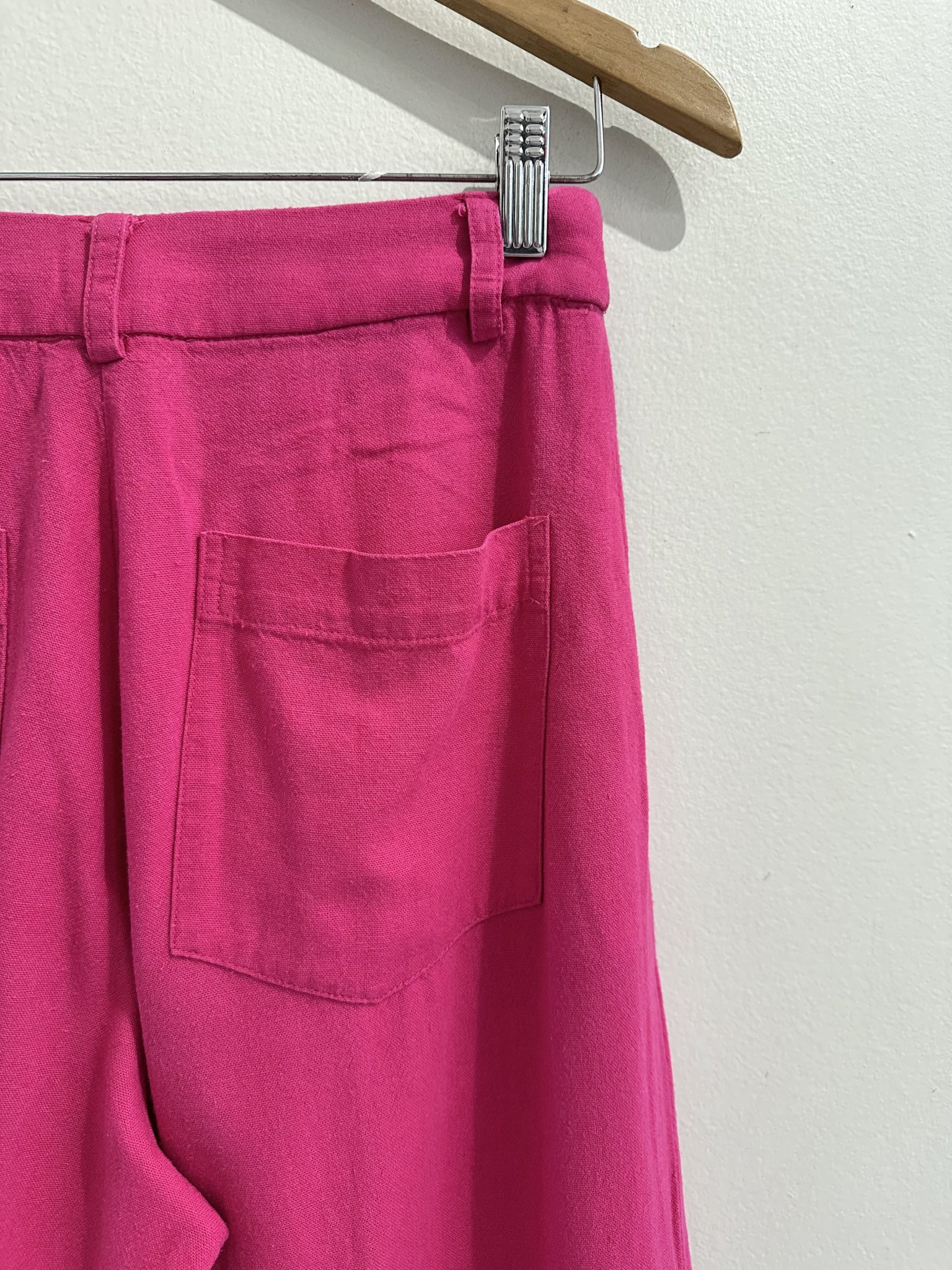 Calça pantalona rosa Cor Doce - P tamanho P - vista adicional 3