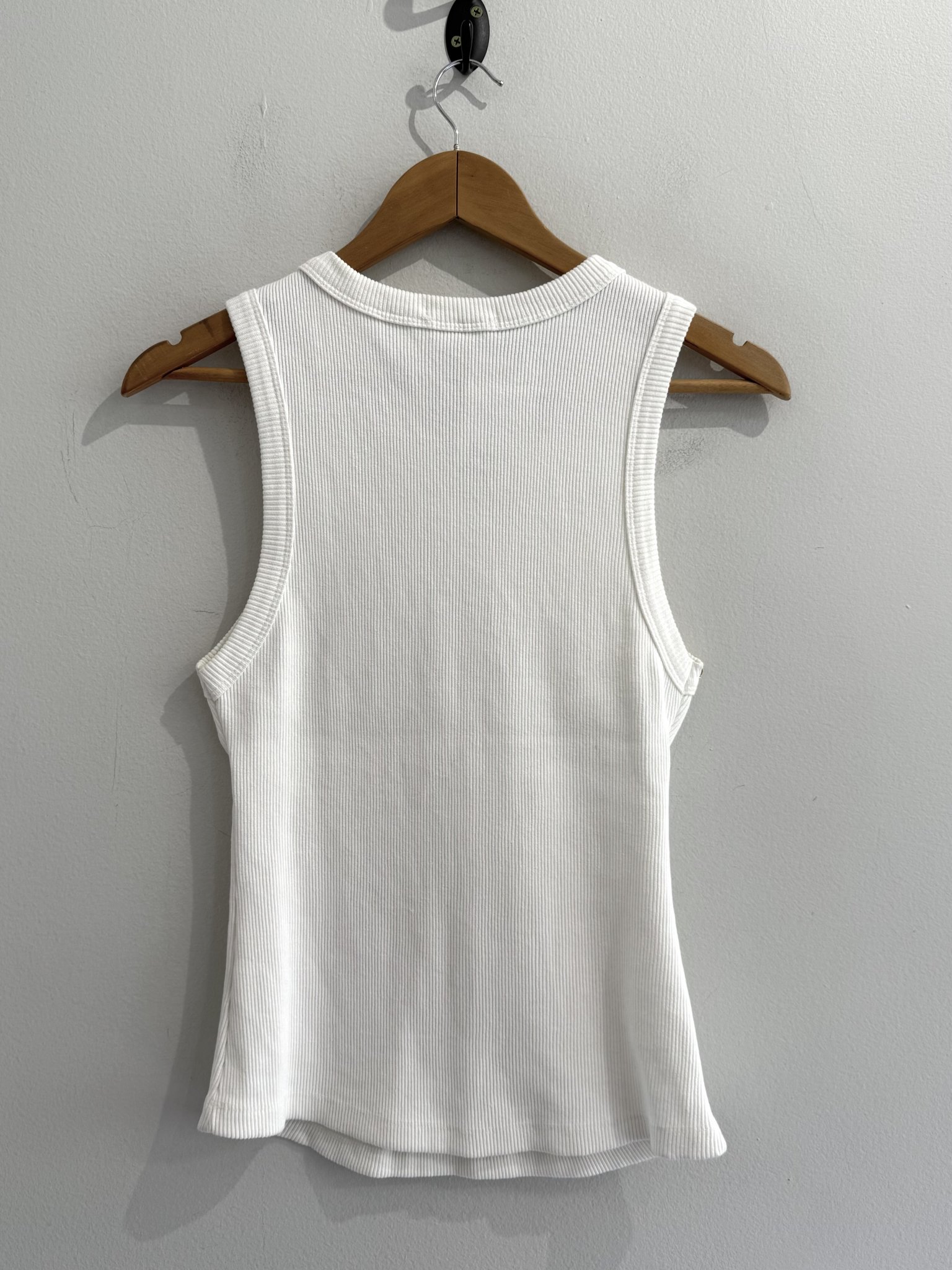 Blusa regata off white canelada Bardôh - M branco, off tamanho M - vista adicional 3