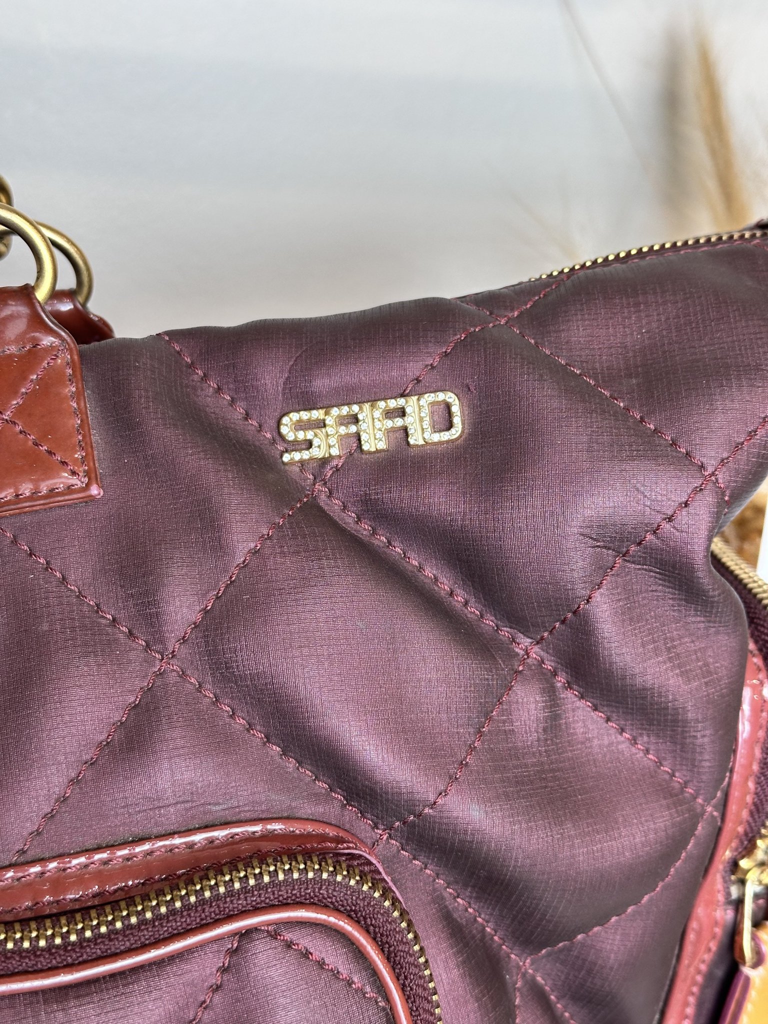 Bolsa tiracolo roxa Saad roxo - vista adicional 2