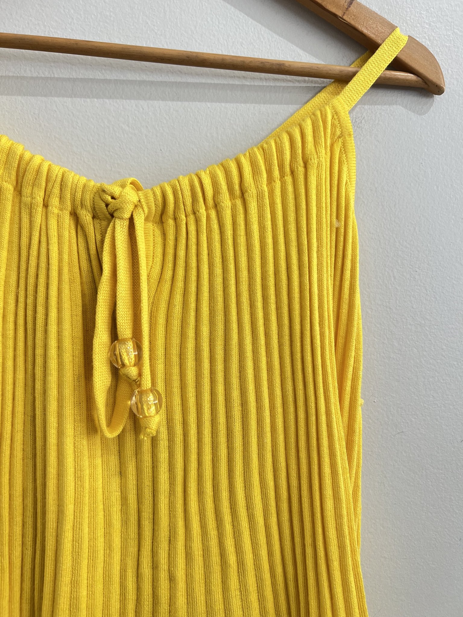 Blusa amarela gema tricô canelado Ruth Valente - M amarelo tamanho M - vista adicional 2
