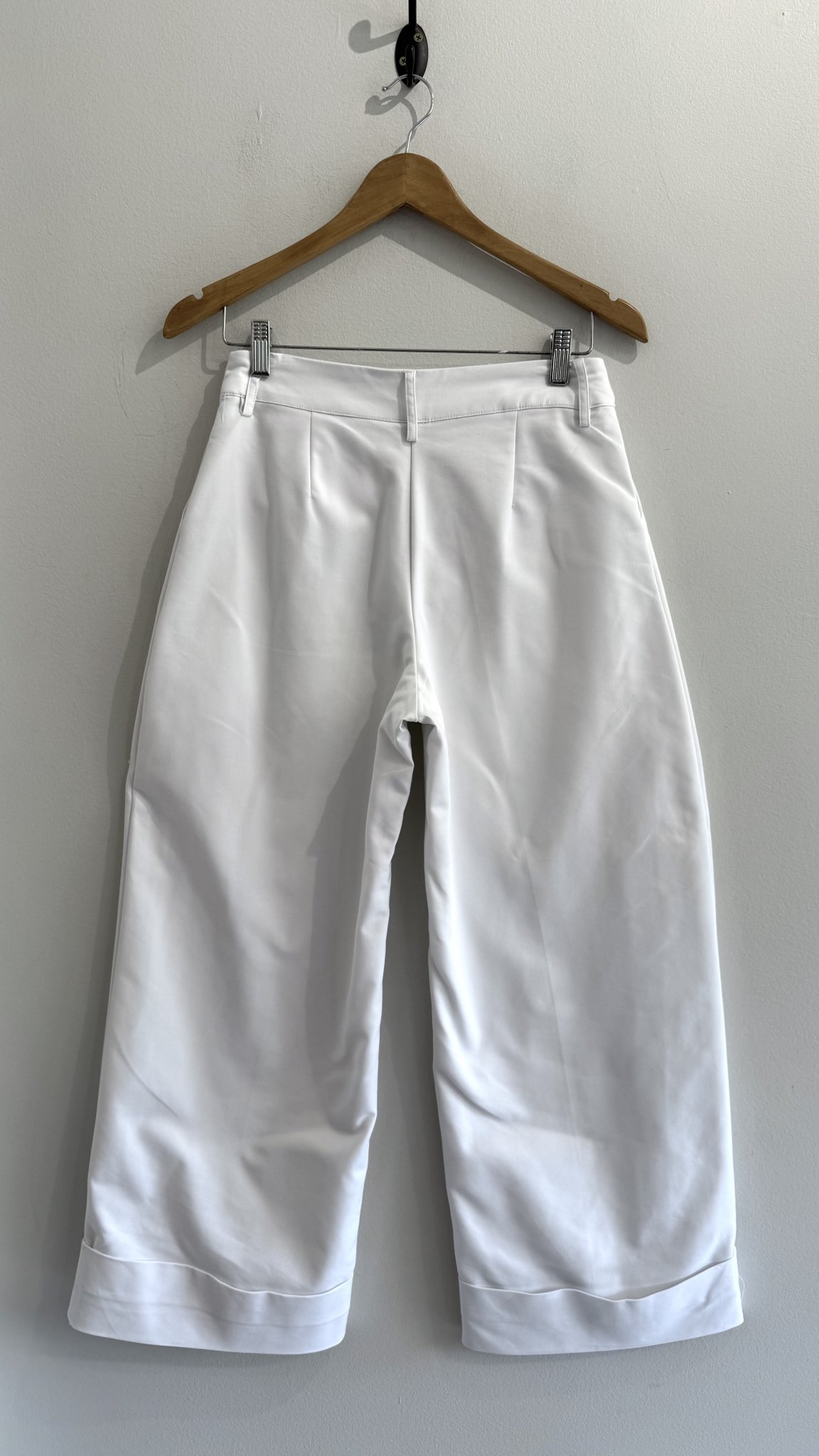 Calça social pantalona branca Emme - 40 branco tamanho 40 - vista adicional 3