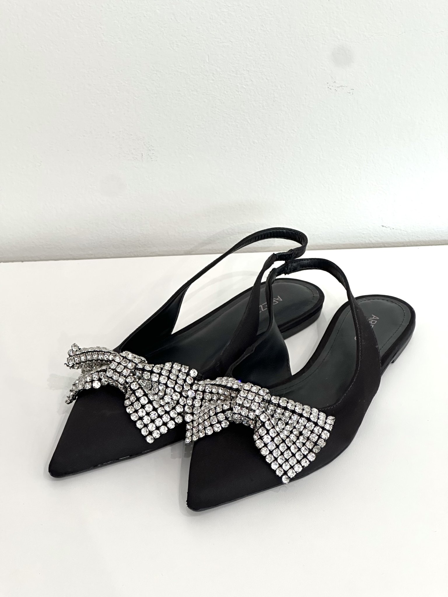 Mule preta de laço em strass Arezzo - 36 preto tamanho 36 - foto principal
