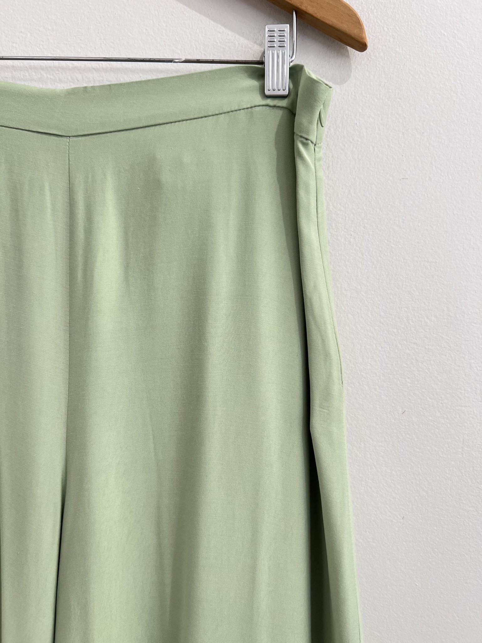 Calça pantalona verde chá Zara - GG tamanho GG - vista adicional 2