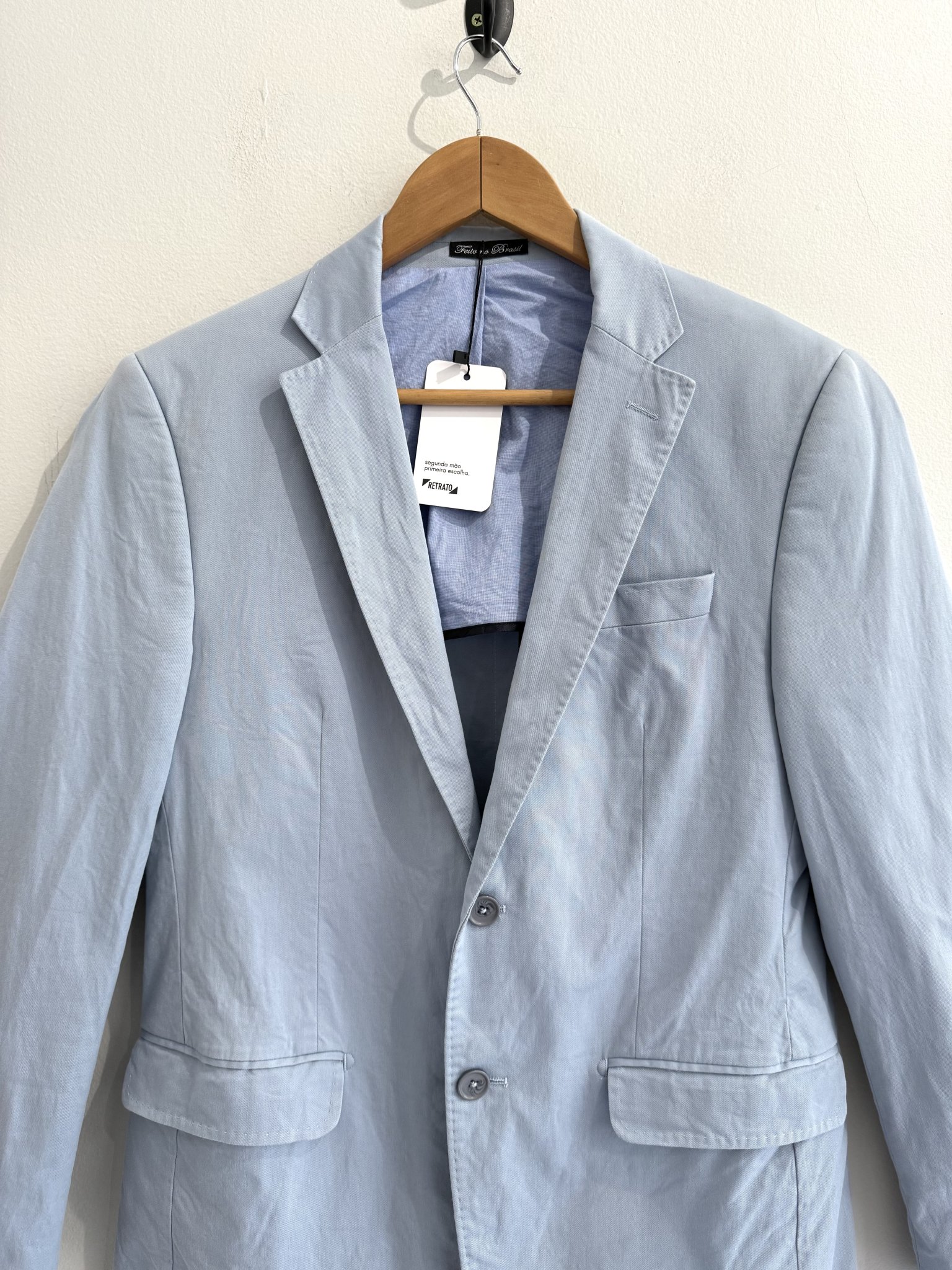Blazer azul bebê Brooksfiel - 48 tamanho 48 - vista adicional 2