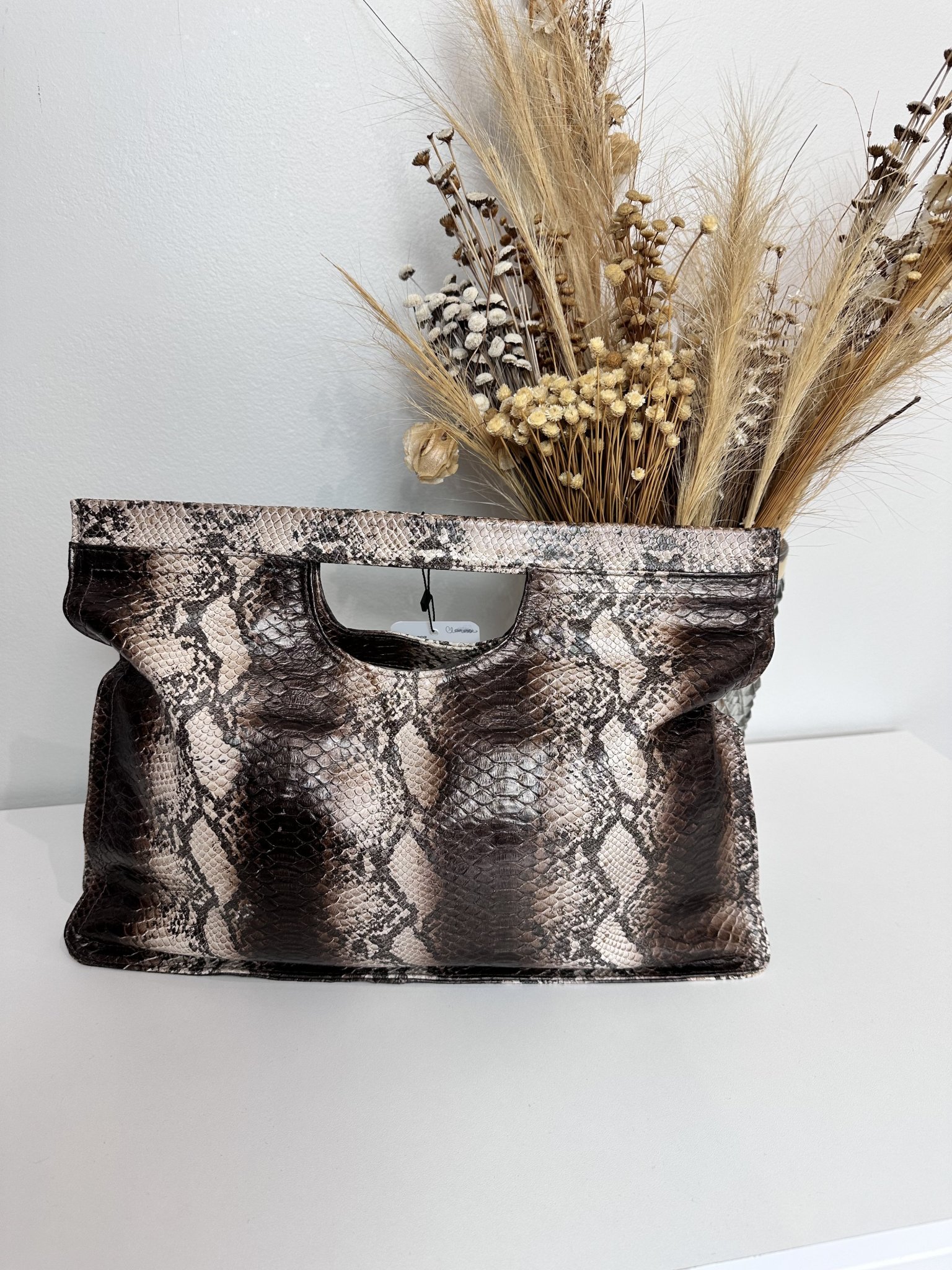 Bolsa pasta croco Clarice - foto principal