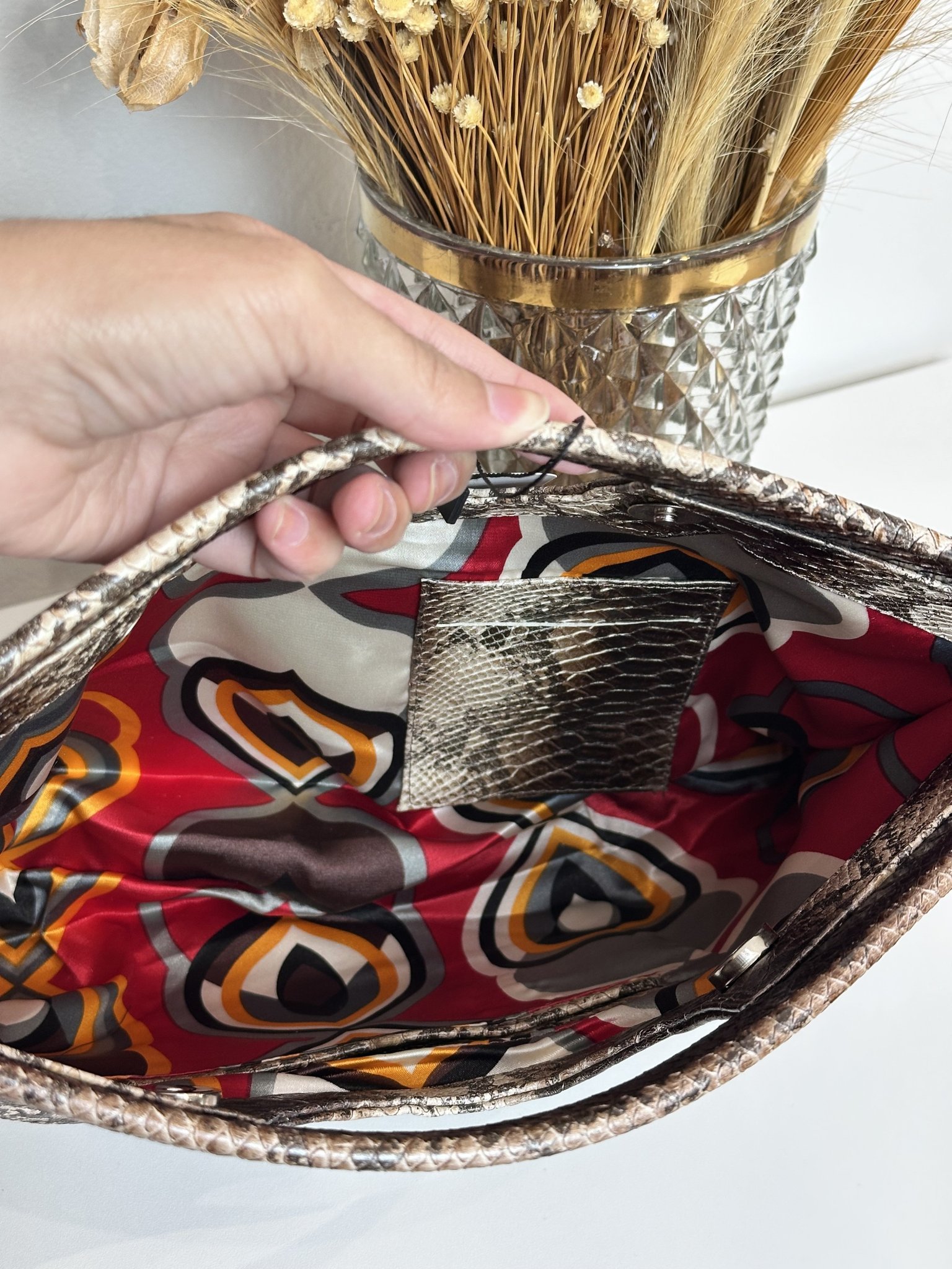 Bolsa pasta croco Clarice - vista adicional 2