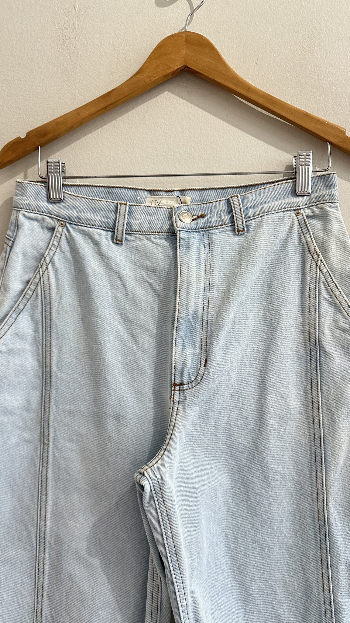 Calça jeans barrel Nati Vozza - 36 tamanho 36 - vista adicional 2