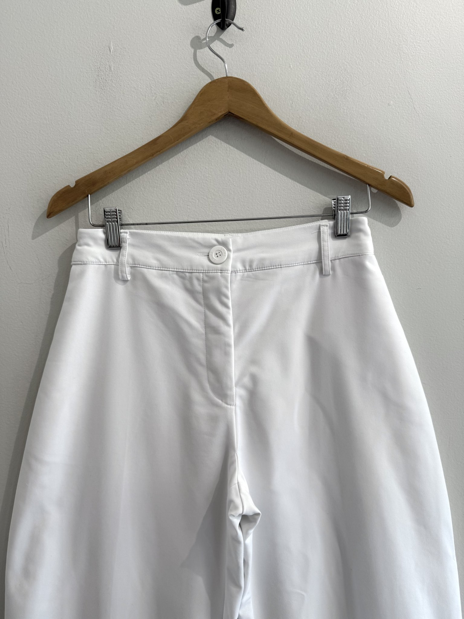 Calça social pantalona branca Emme - 40 branco tamanho 40 - vista adicional 2