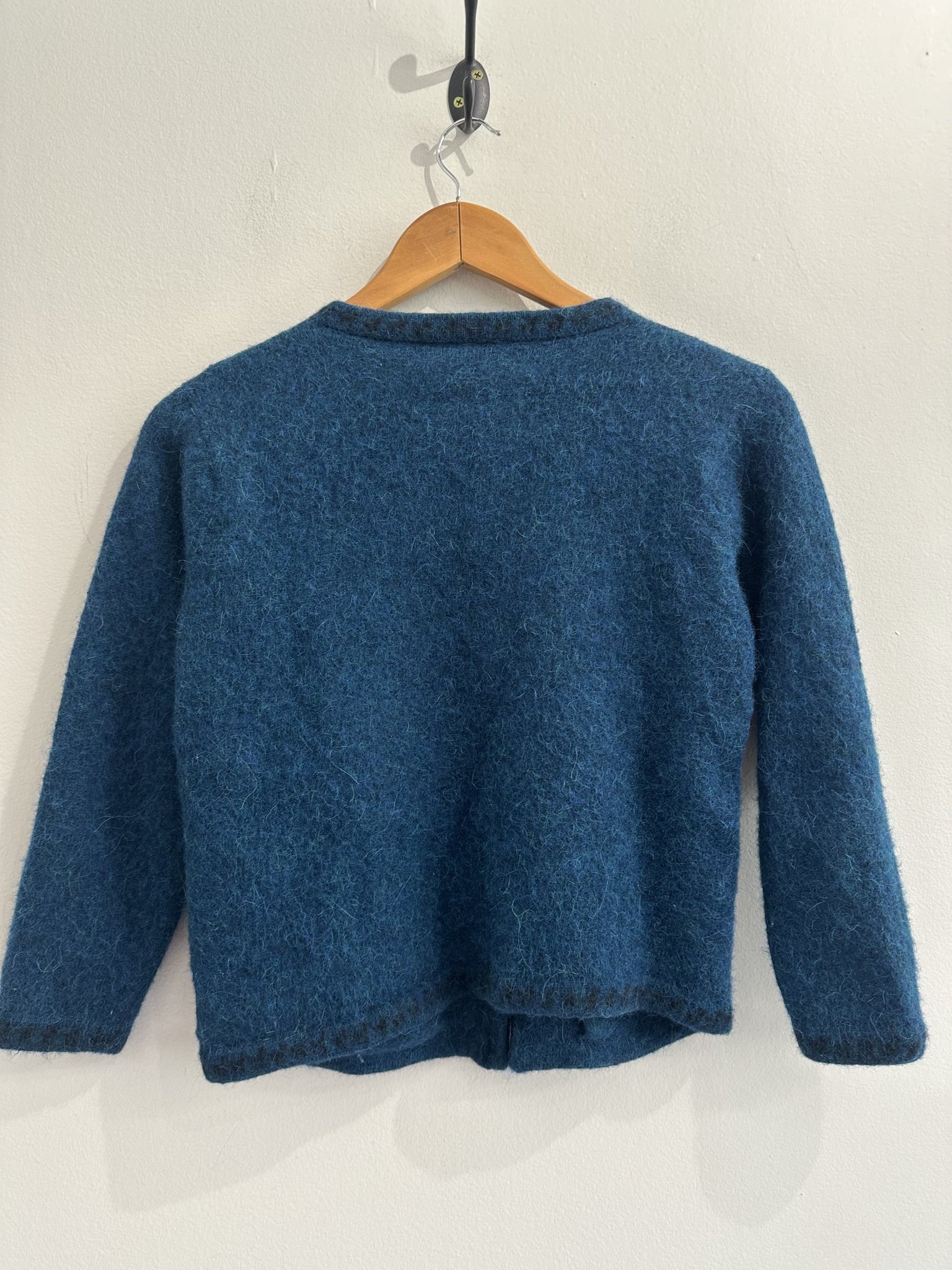 Casaqueto azul de alpaca Artesanias Marcia - P tamanho P - vista adicional 6