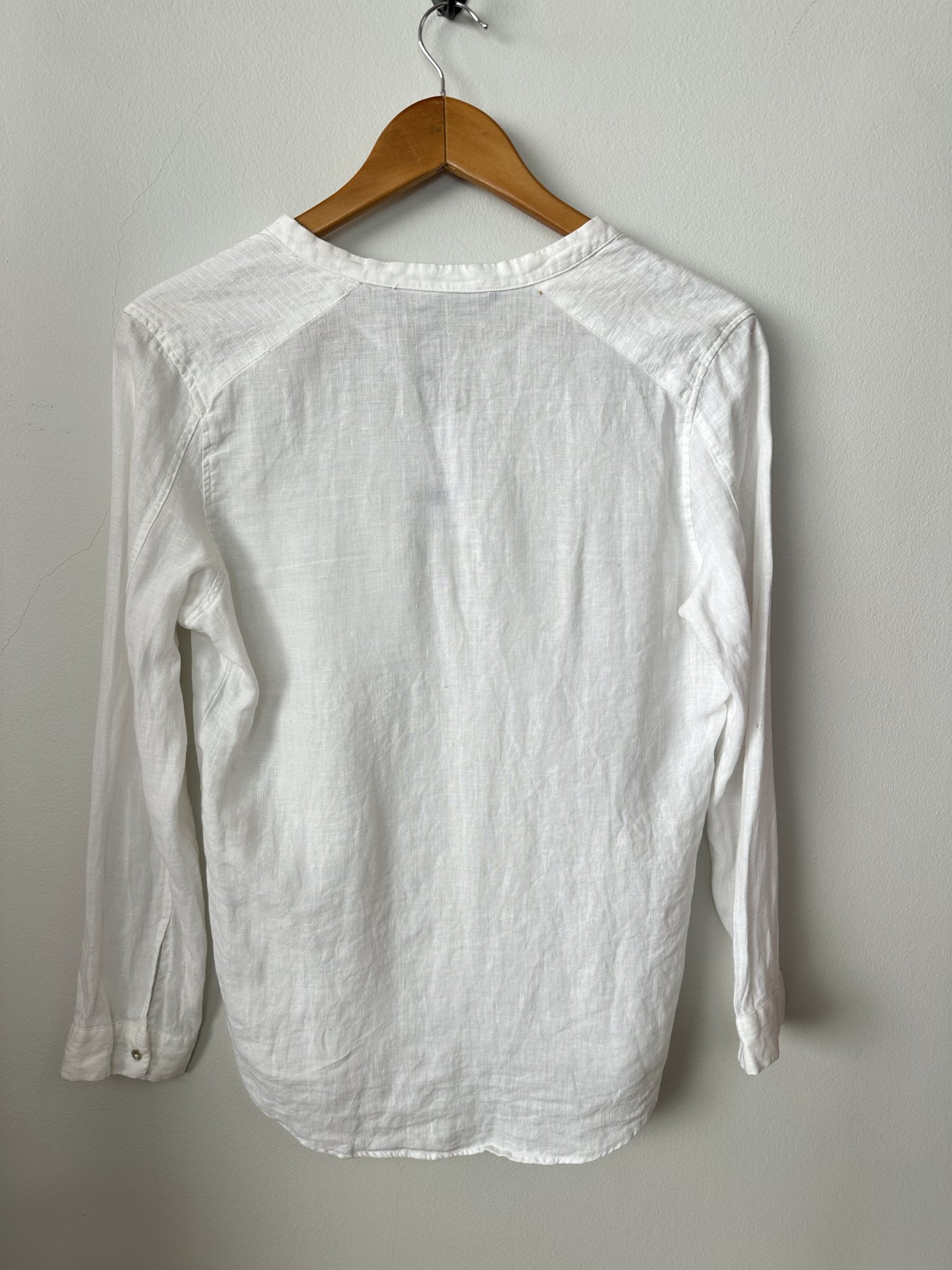 Blusa branca manga longa Zara - P branco tamanho P - vista adicional 4