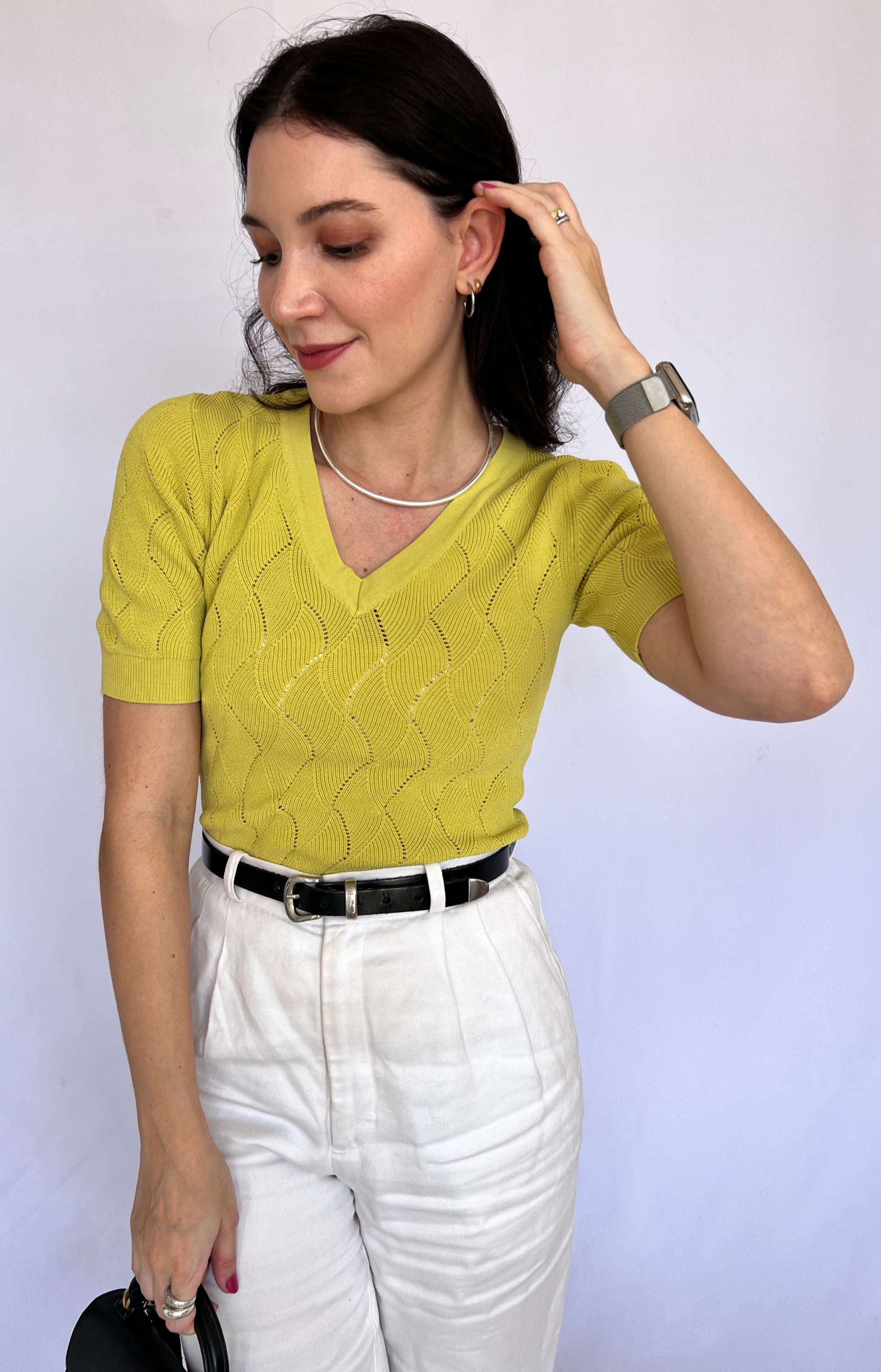 Blusa tricot lemon - P
