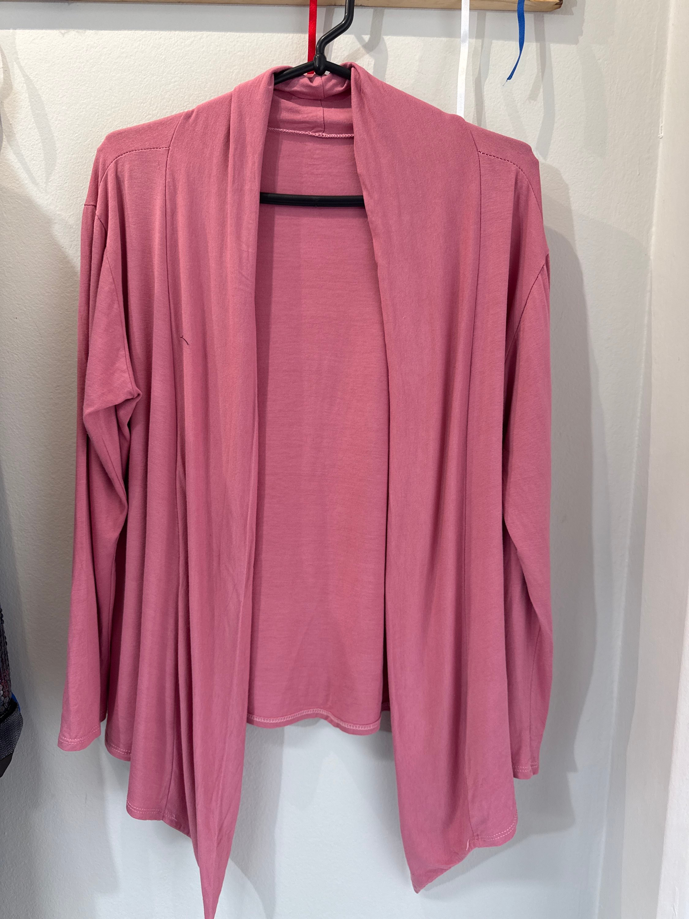 Cardigan goiaba de malha m/longa - sem marca Rosa - 18200-1