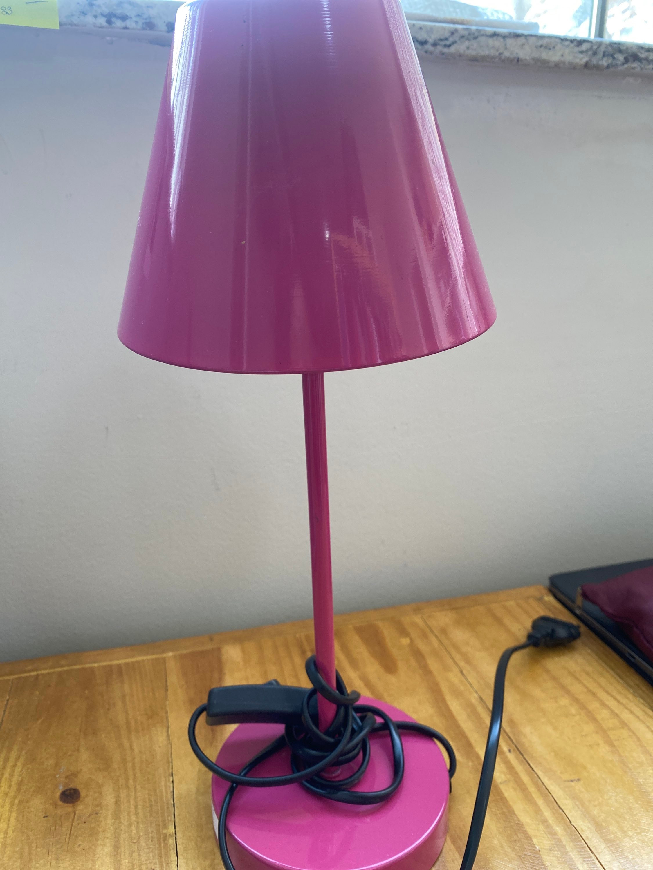 Abajur rosa chiclete Sem marca - 18226-1
