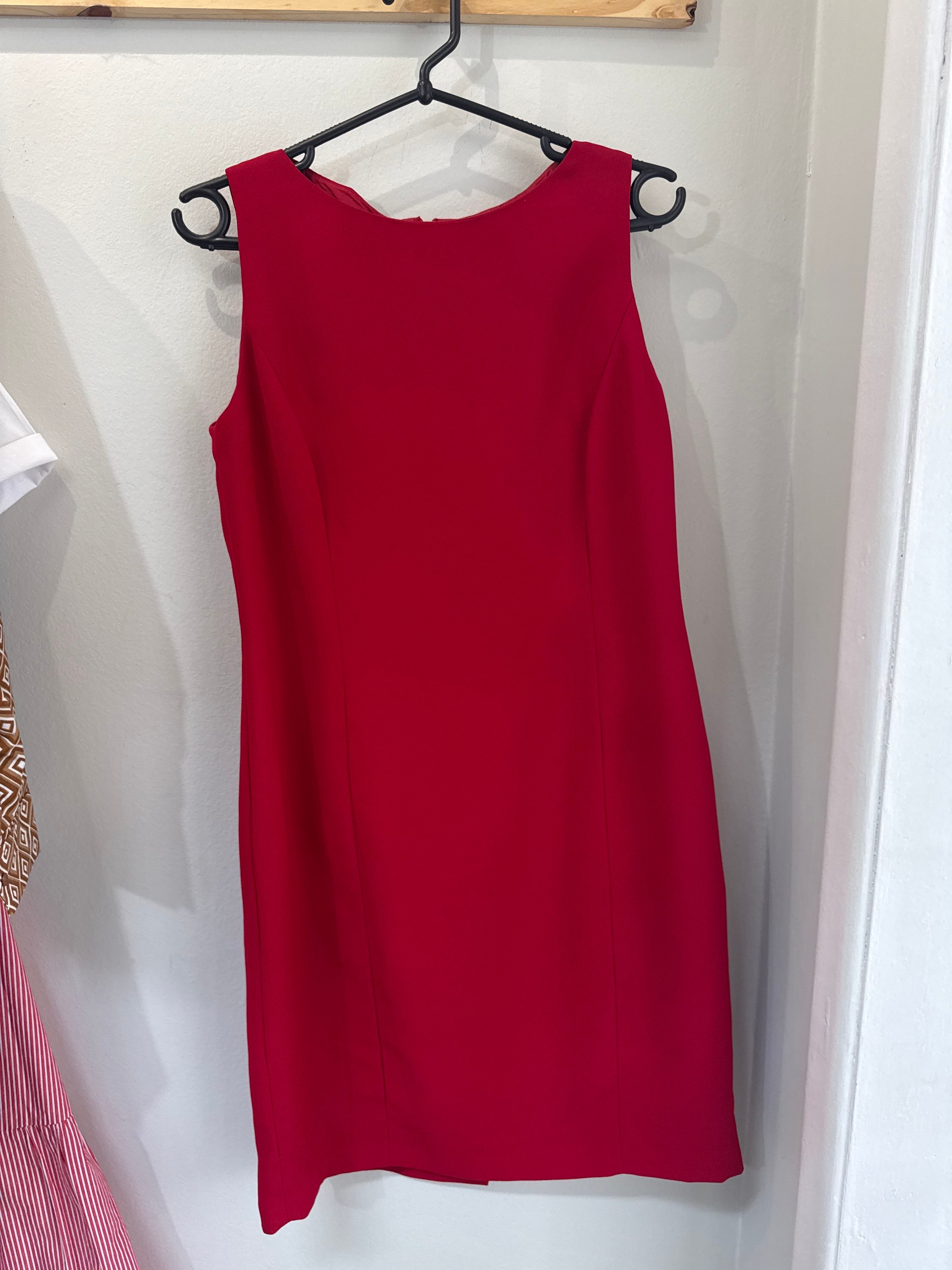 Vestido vermelho social Kasper s/manga Sem marca - 18375-1