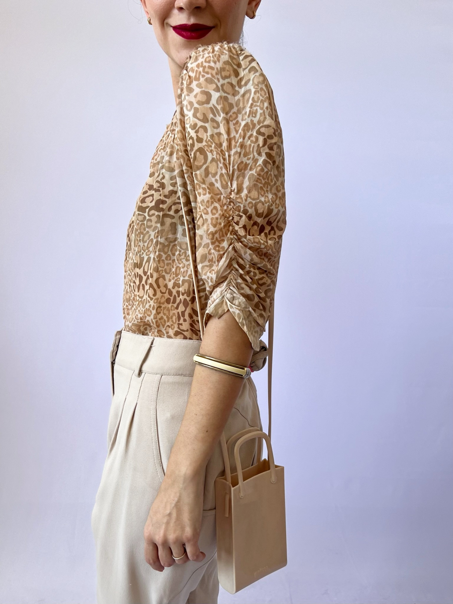 Bolsa areia Melissa Bege - 3821-7