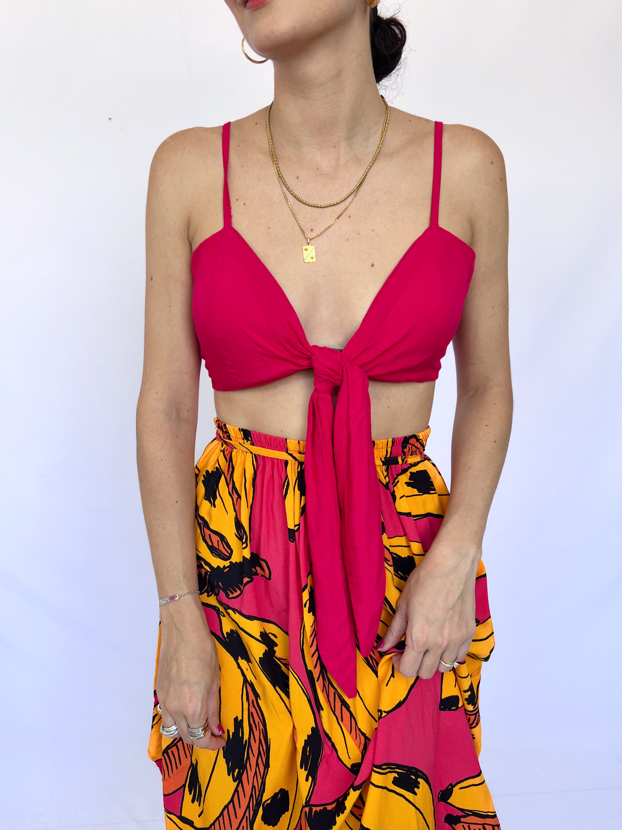 Top pink amarração - Na etiqueta | M/G rosa tamanho M/G - 4849-3