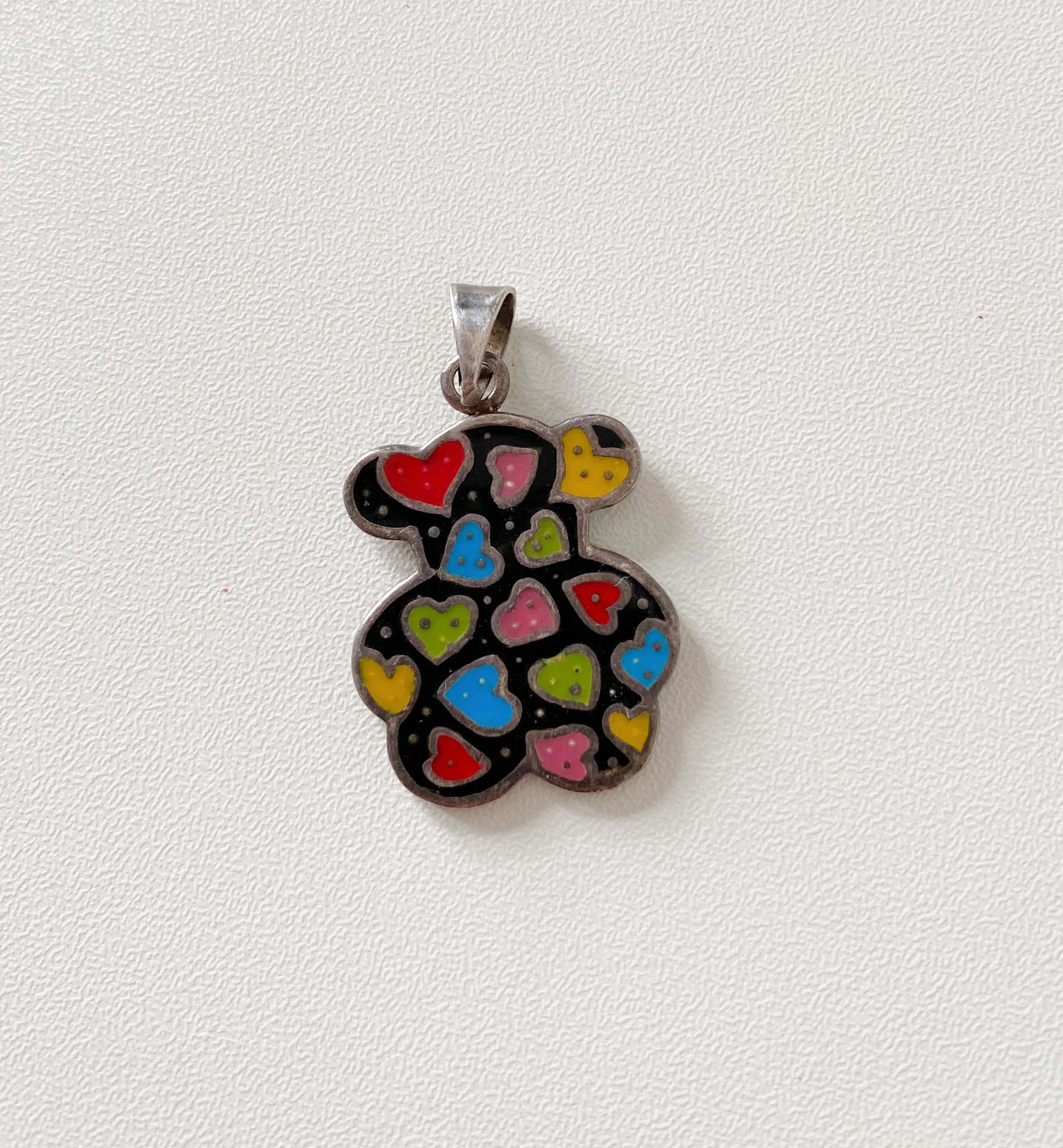 Pingente urso prata 925
