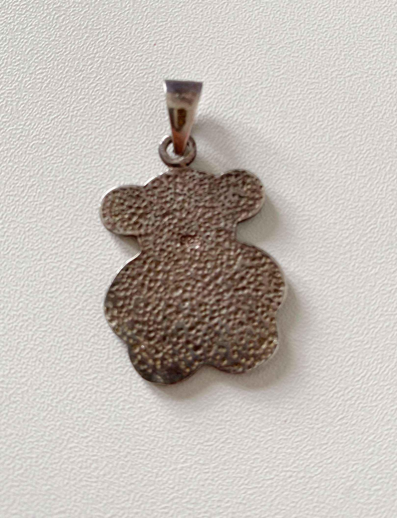 Pingente urso prata 925 Sem marca Cinza - 9460-2