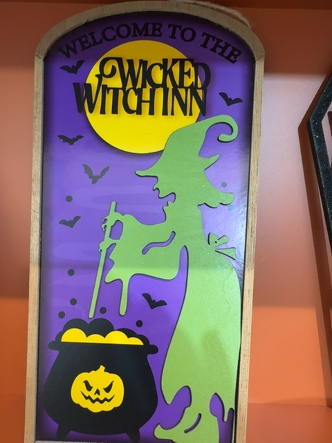 Placa Halloween Wicked Witchin Sem marca Verde, Azul, Roxo - foto principal