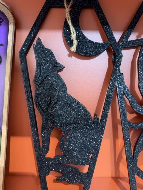Decoração Halloween Lobisomem Sem marca Vermelho, Laranja - foto principal