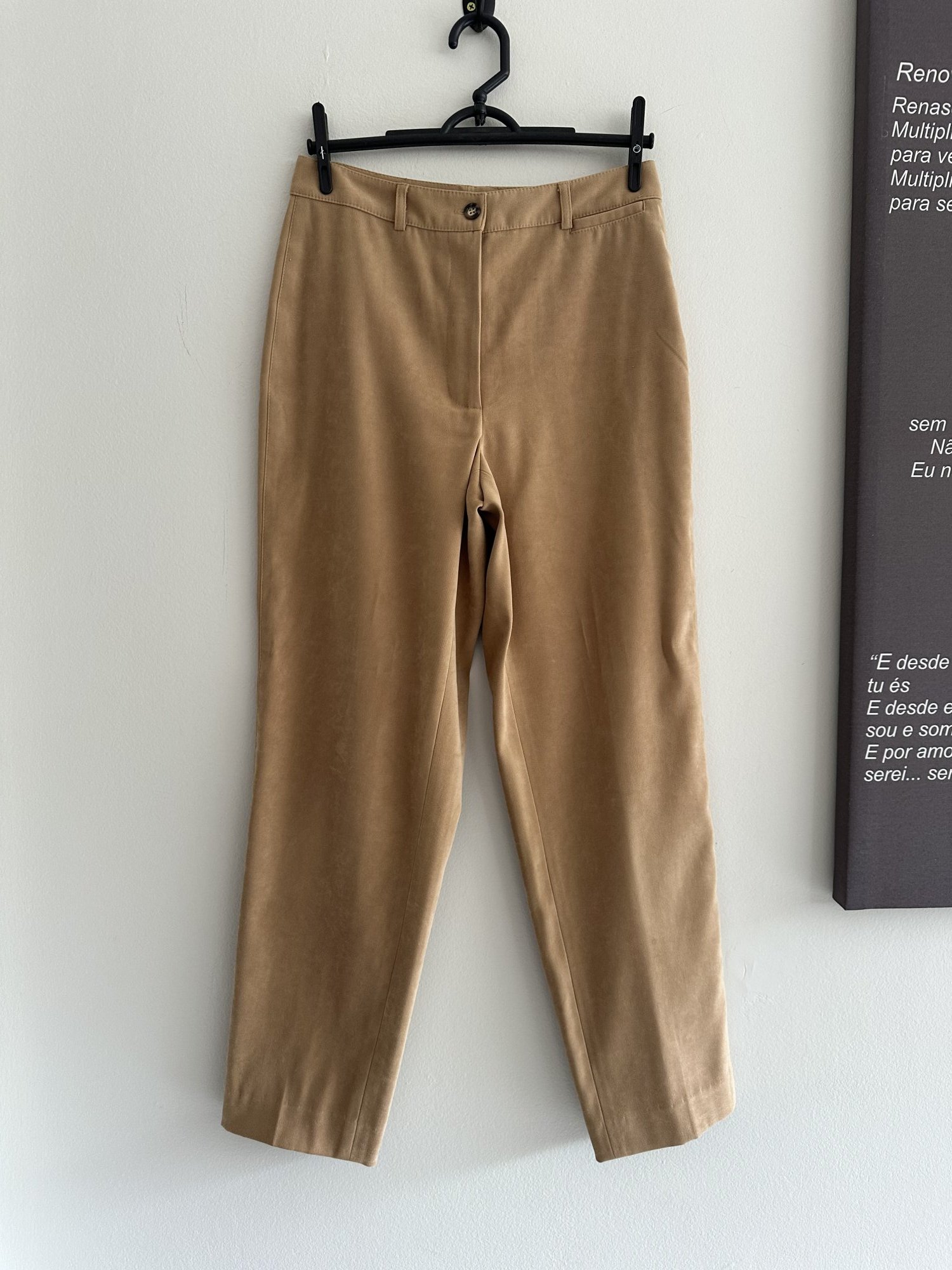 Calça marrom Talbots de veludo suede - 36 Sem marca tamanho 36 - foto principal