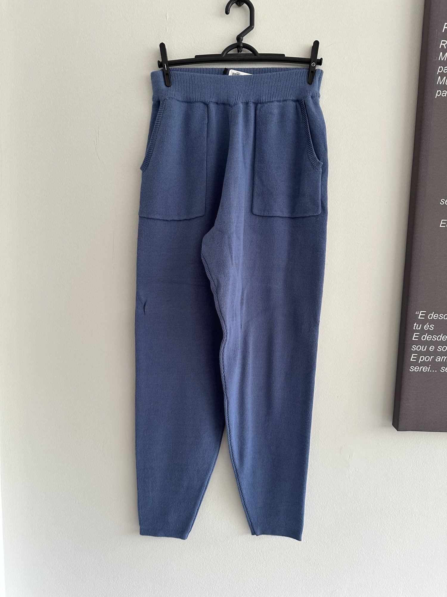 Calça skinny azul de tricô Sincerely Jules - M Sem marca tamanho M - foto principal