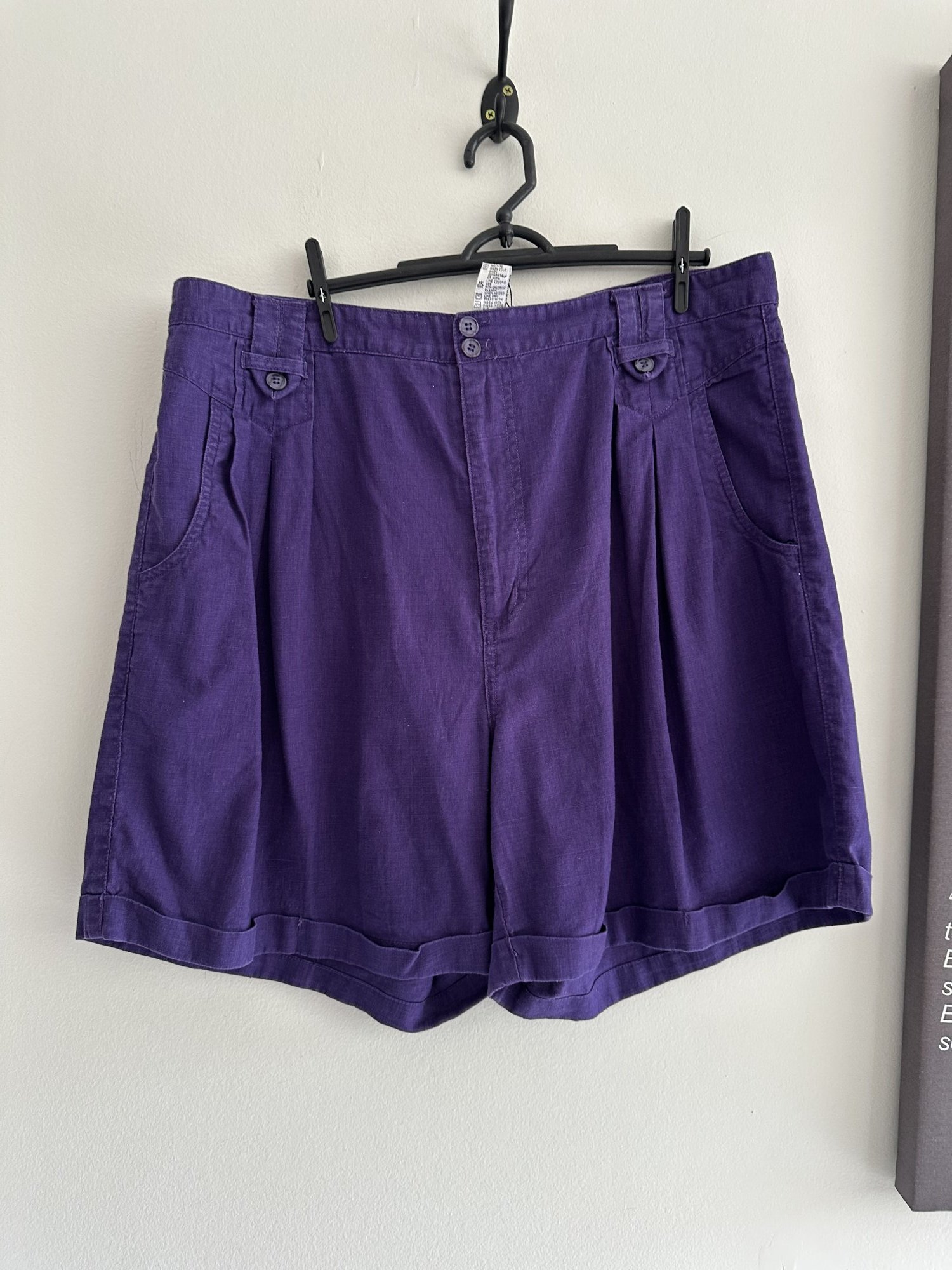 Bermuda roxa Gitano de linho e algodão - 48/50 Sem marca Roxo tamanho 48/50 - foto principal