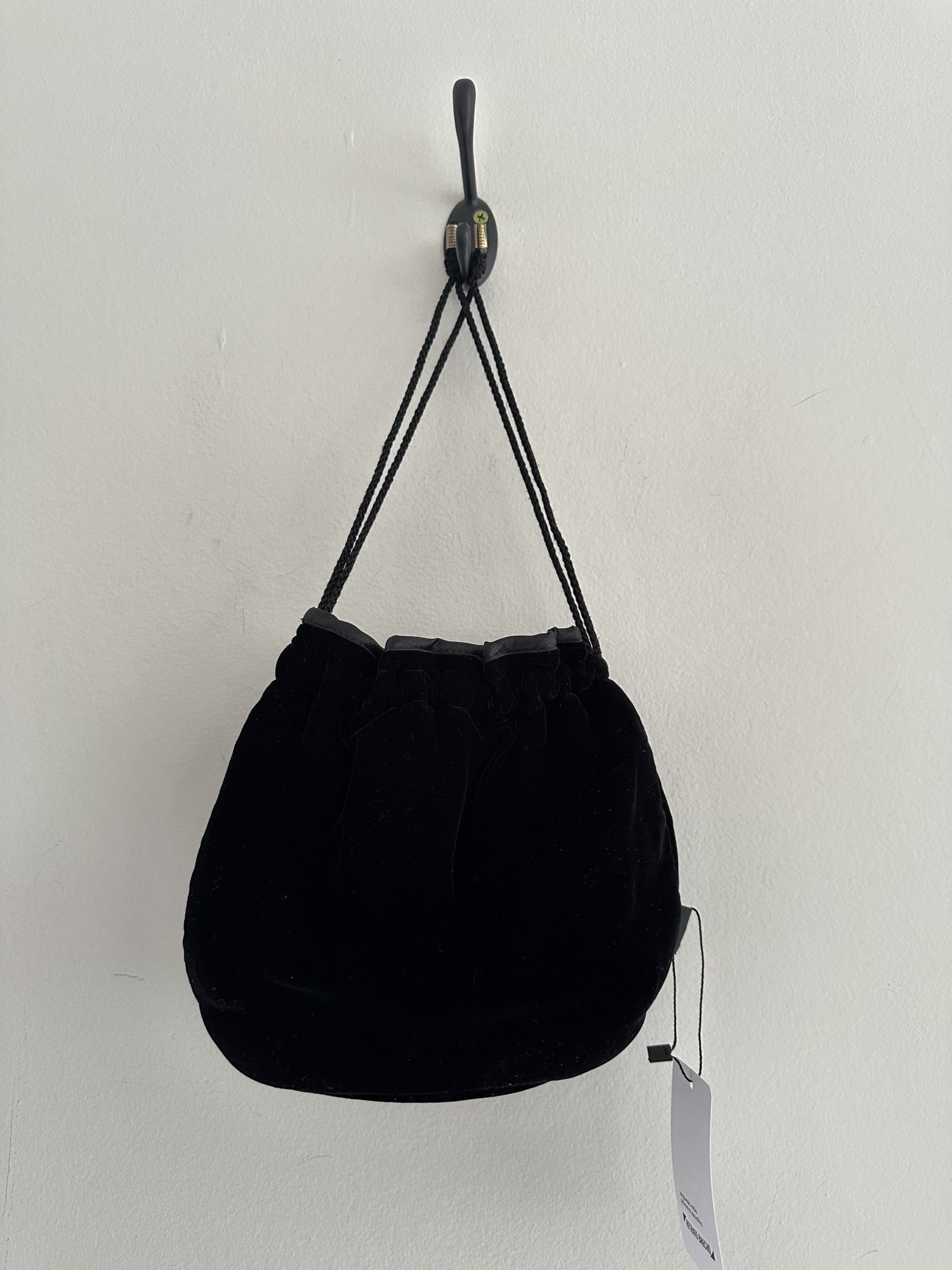 Bolsa saco veludo TOTES Sem marca Preto, Cinza - foto principal